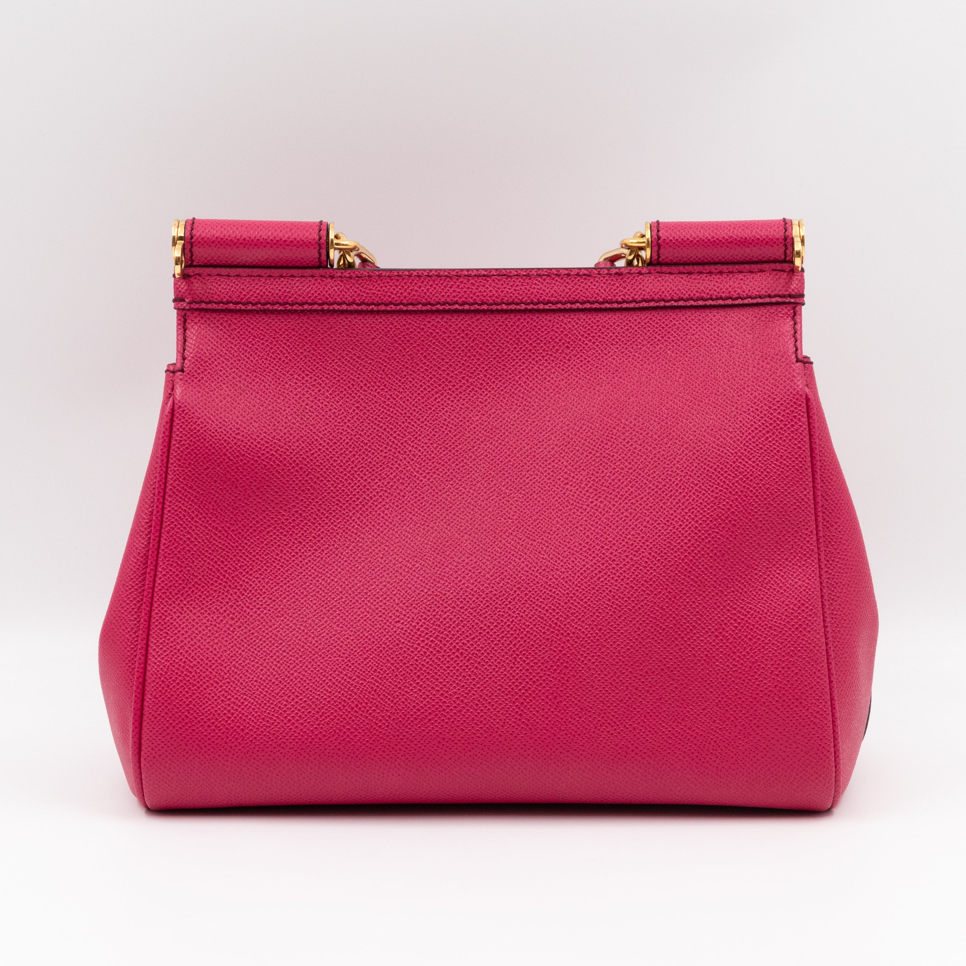 Sicily Medium Dauphine Leather Pink