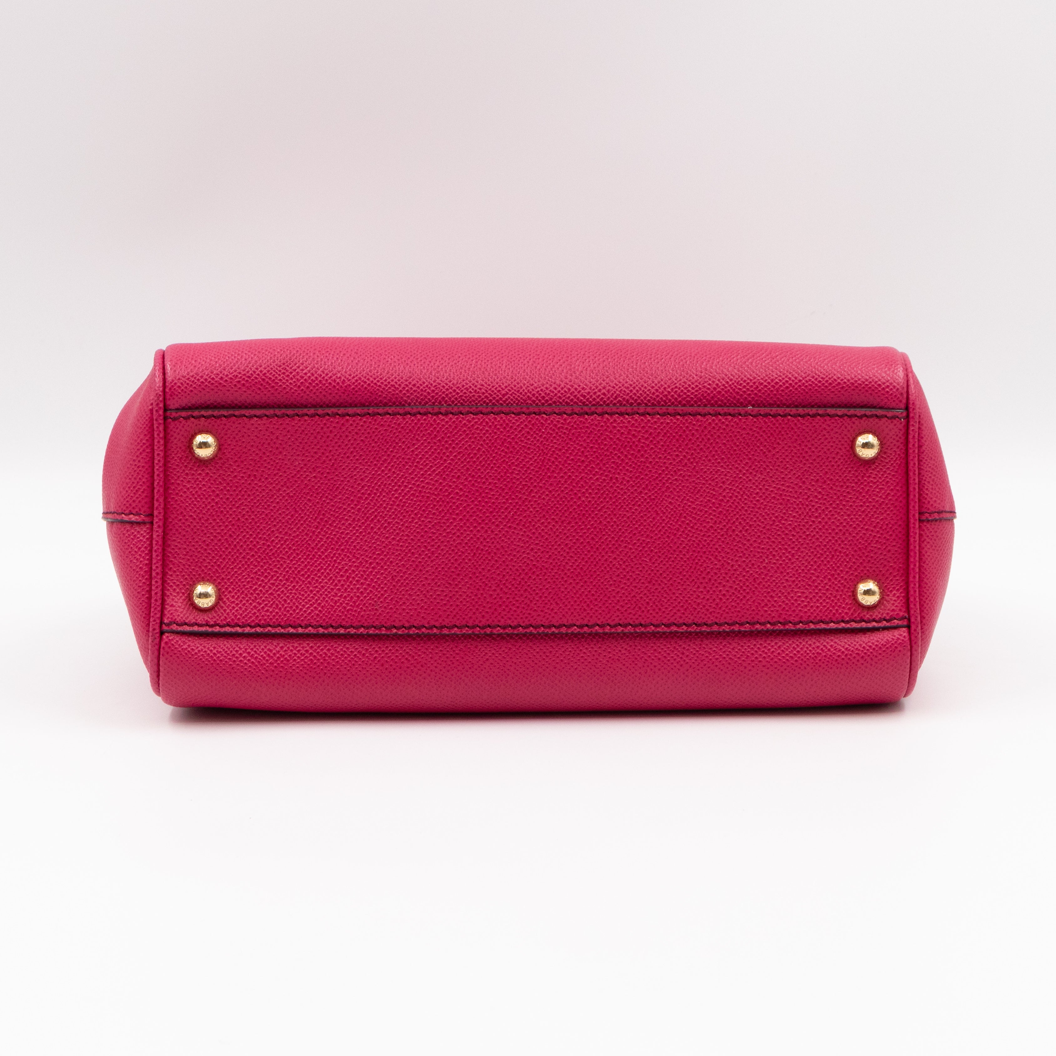 Sicily Medium Dauphine Leather Pink