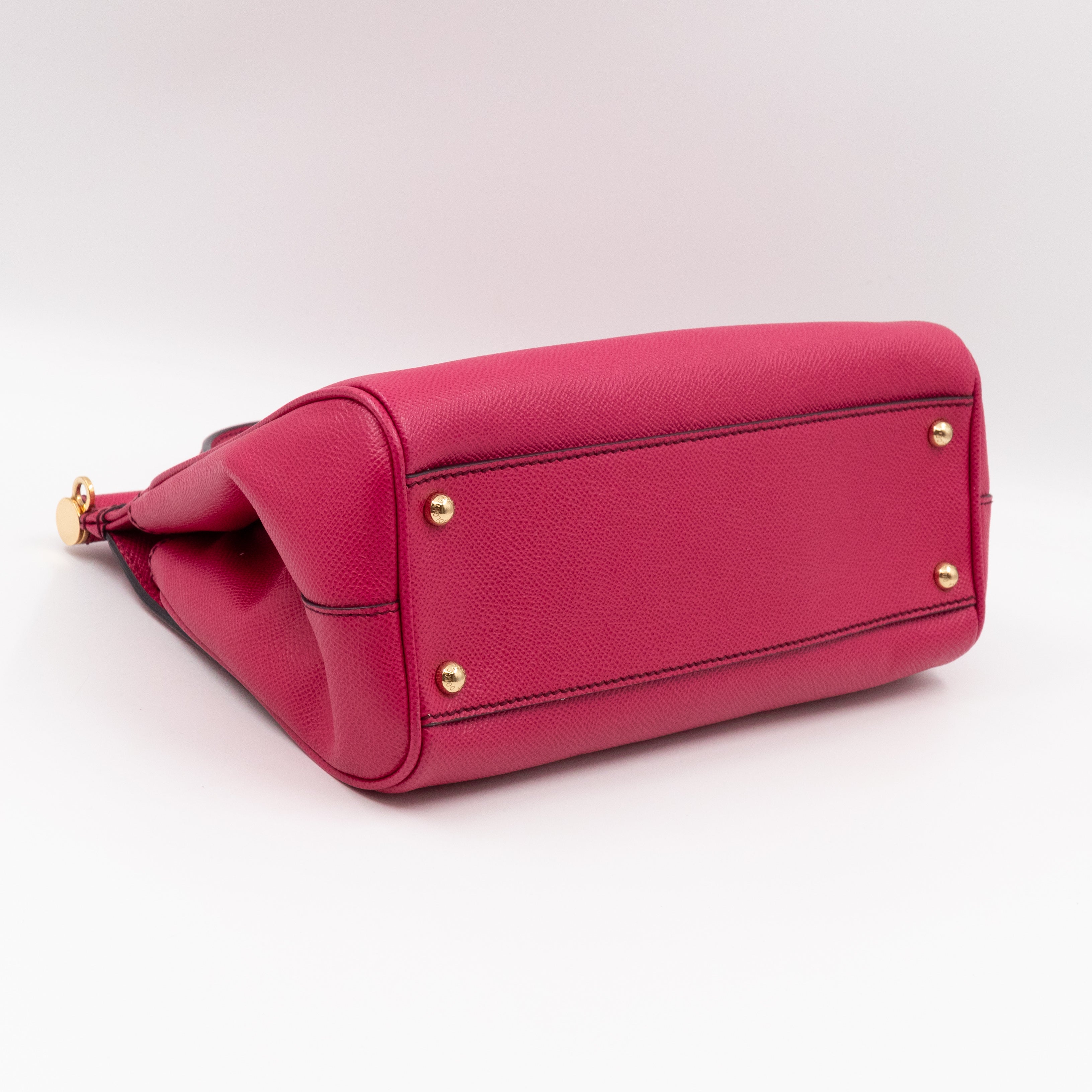 Sicily Medium Dauphine Leather Pink