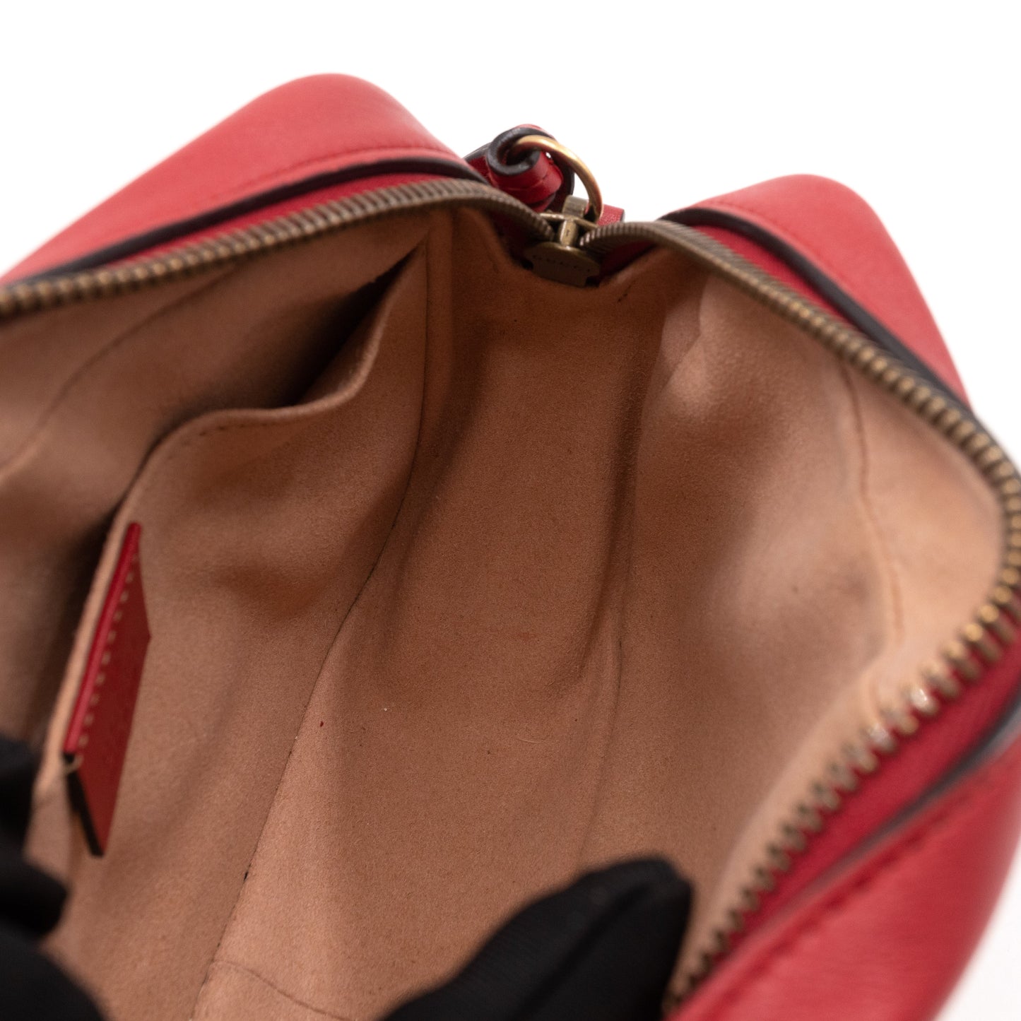 GG Marmont Matelassé Mini Red Leather