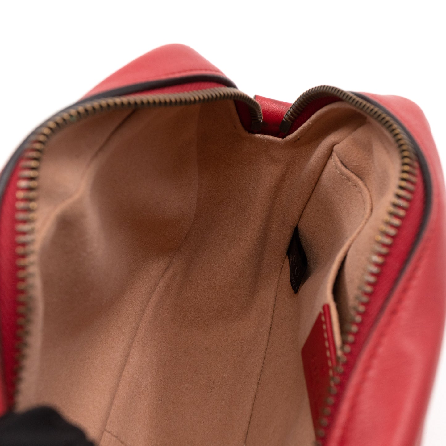 GG Marmont Matelassé Mini Red Leather