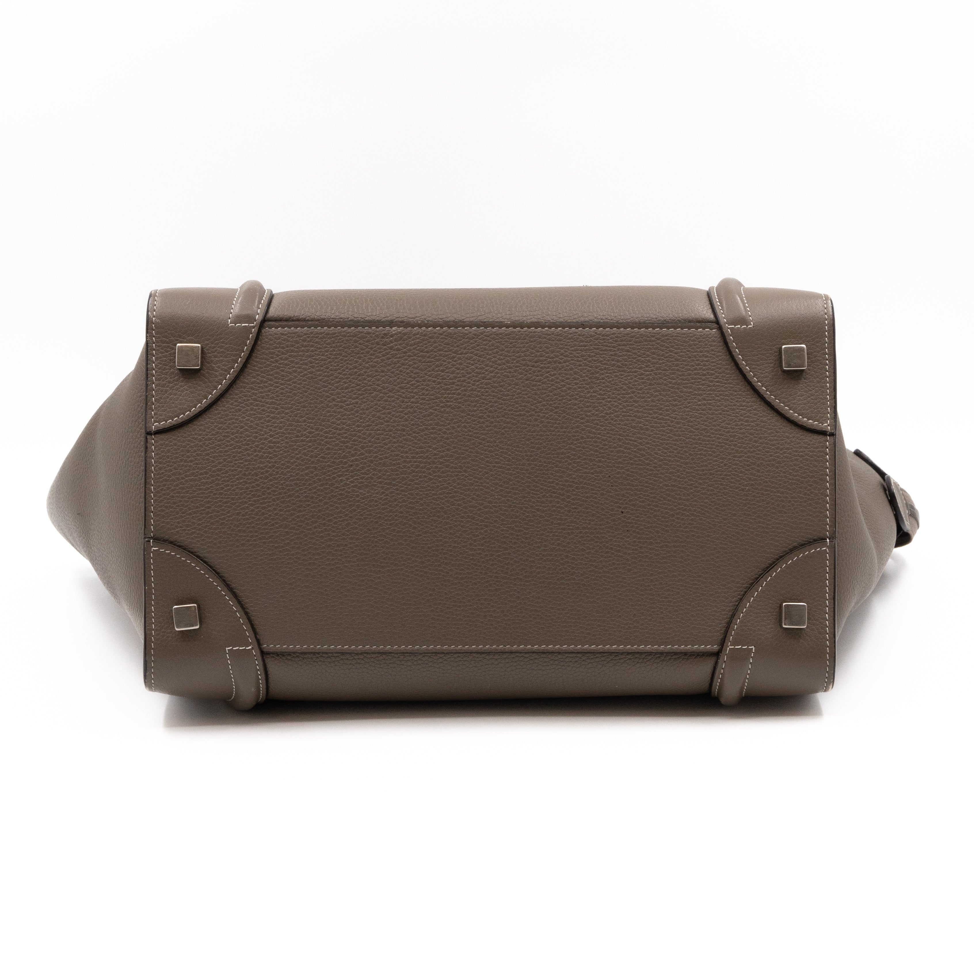 Mini Luggage Souris Taupe Leather