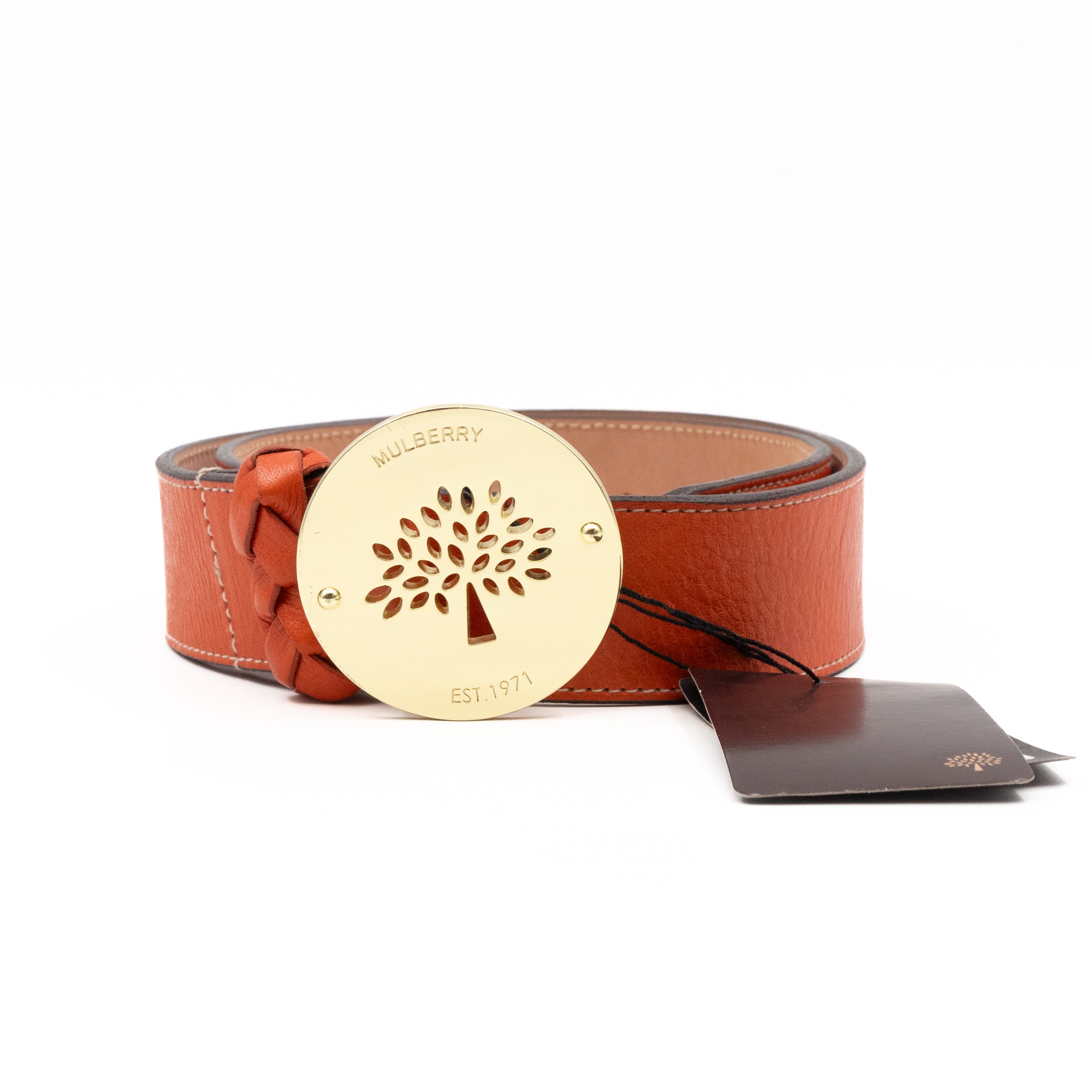 Daria Burnt Orange Leather Belt 70/28