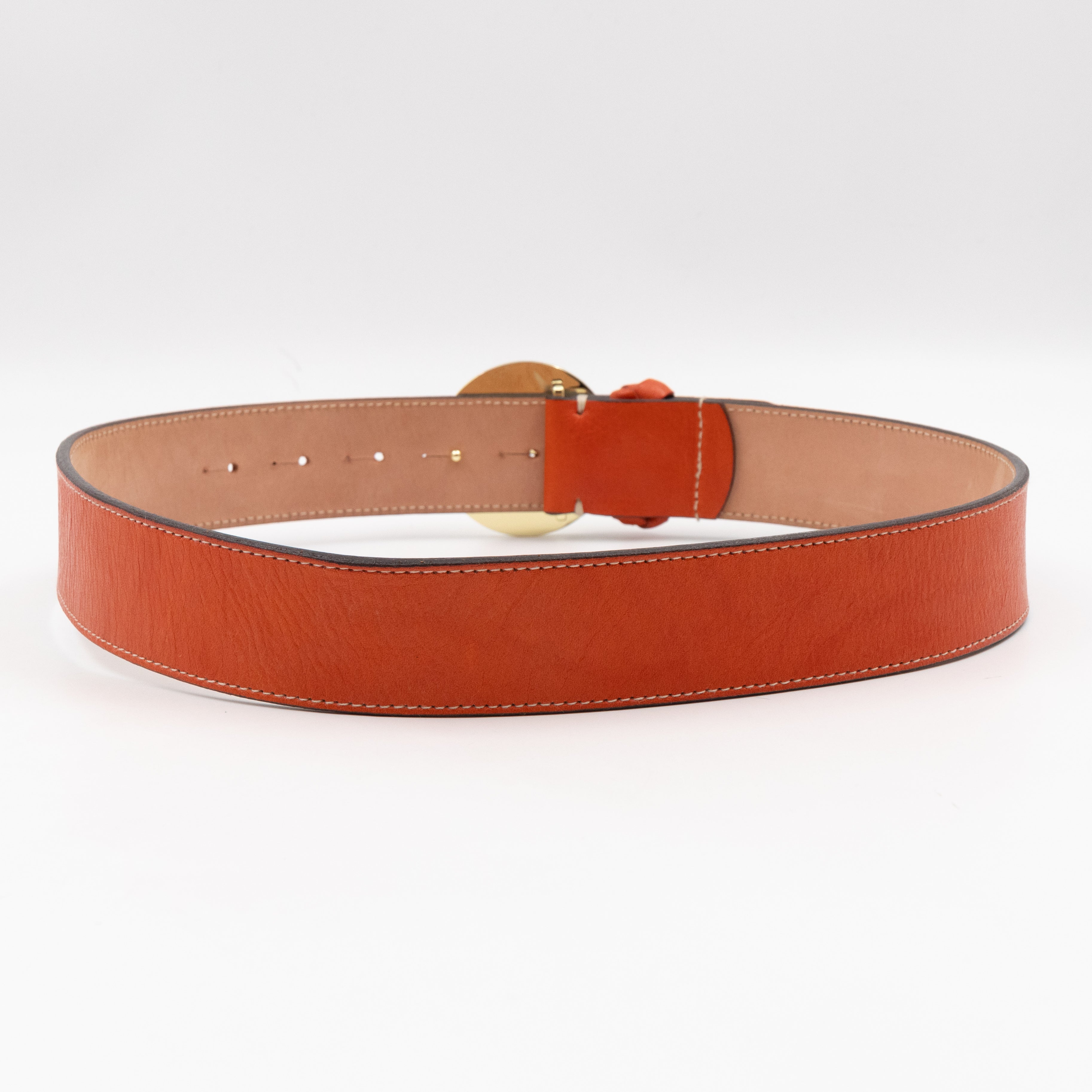 Daria Burnt Orange Leather Belt 70/28