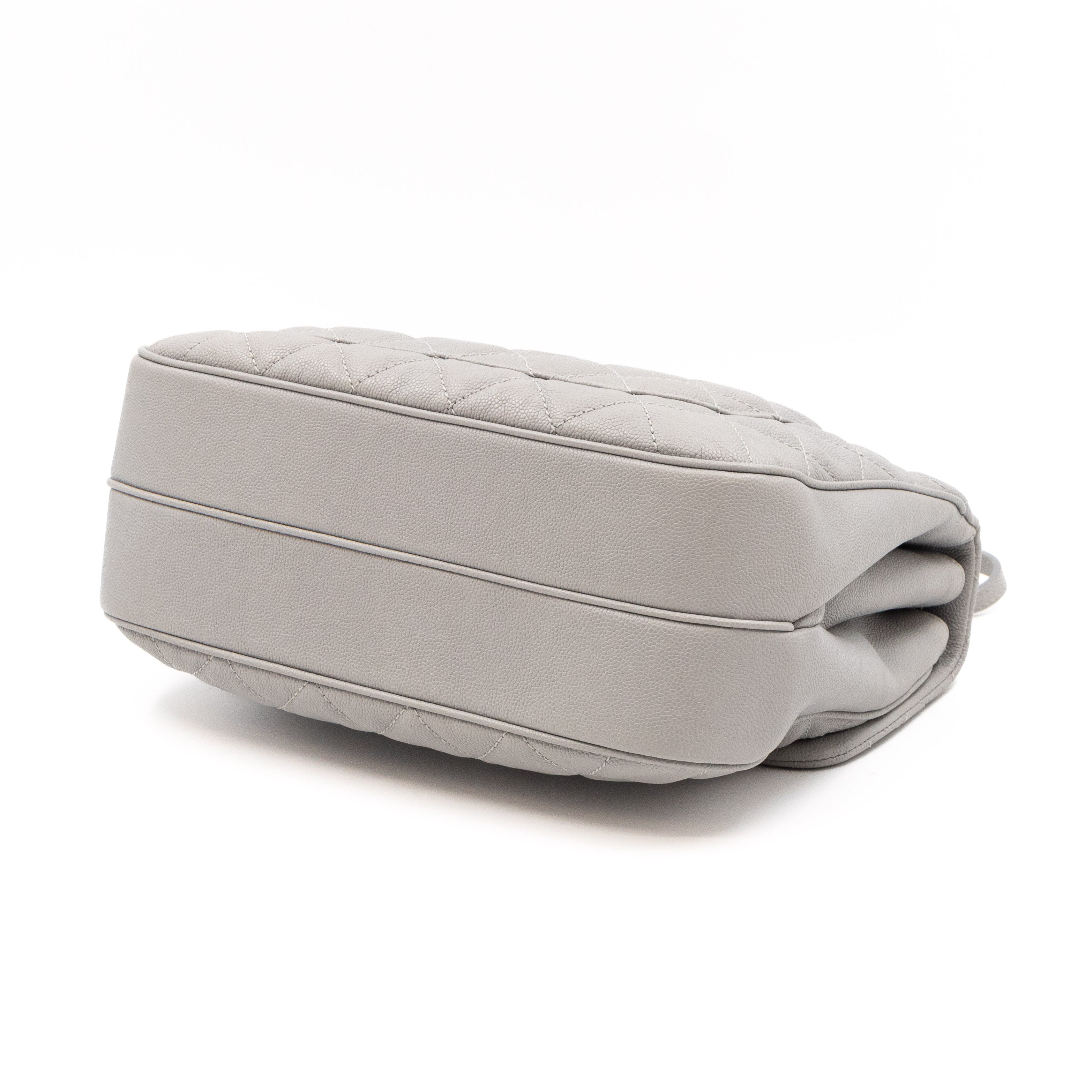 Classic Flap Urban Companion Bag Grey Caviar Silver