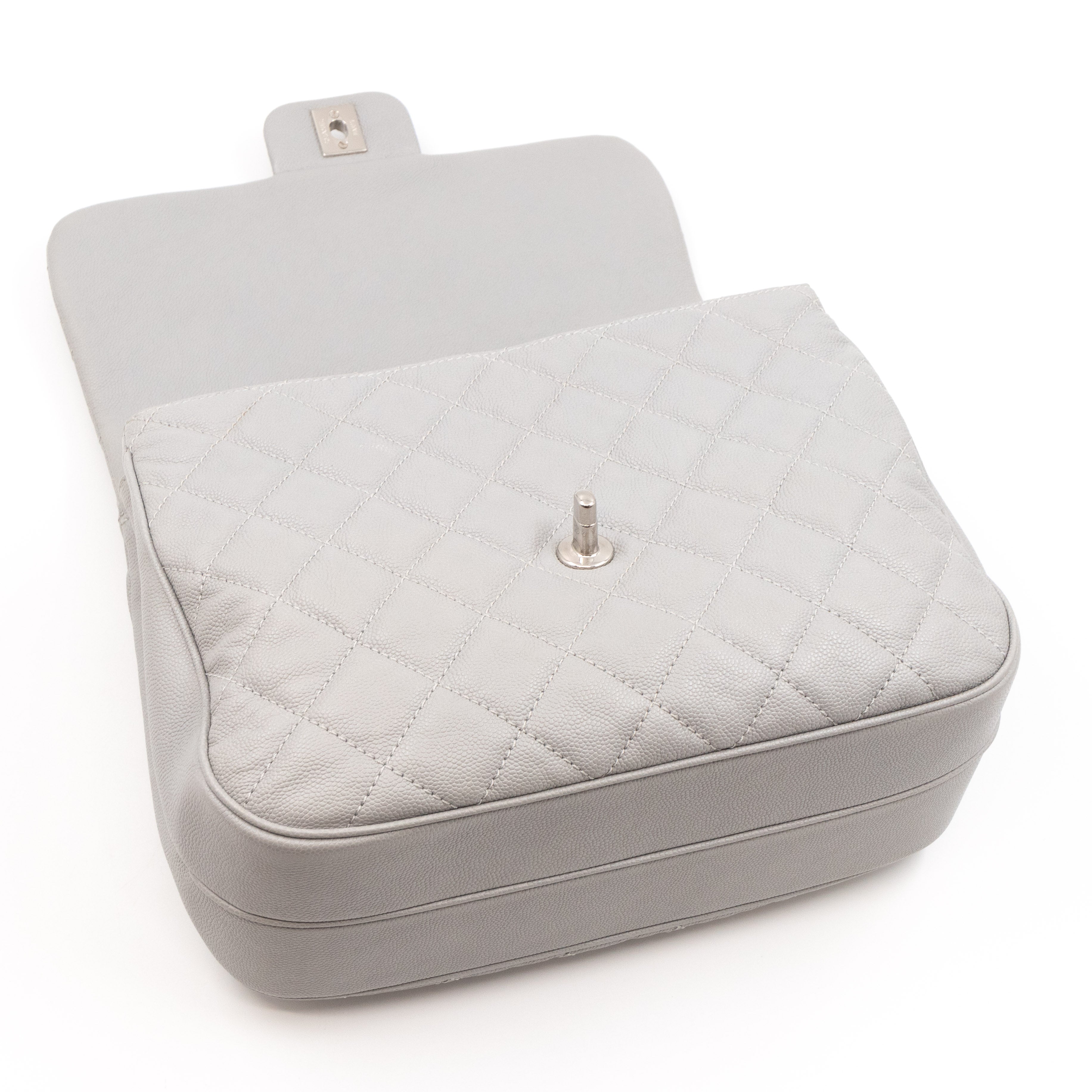 Classic Flap Urban Companion Bag Grey Caviar Silver