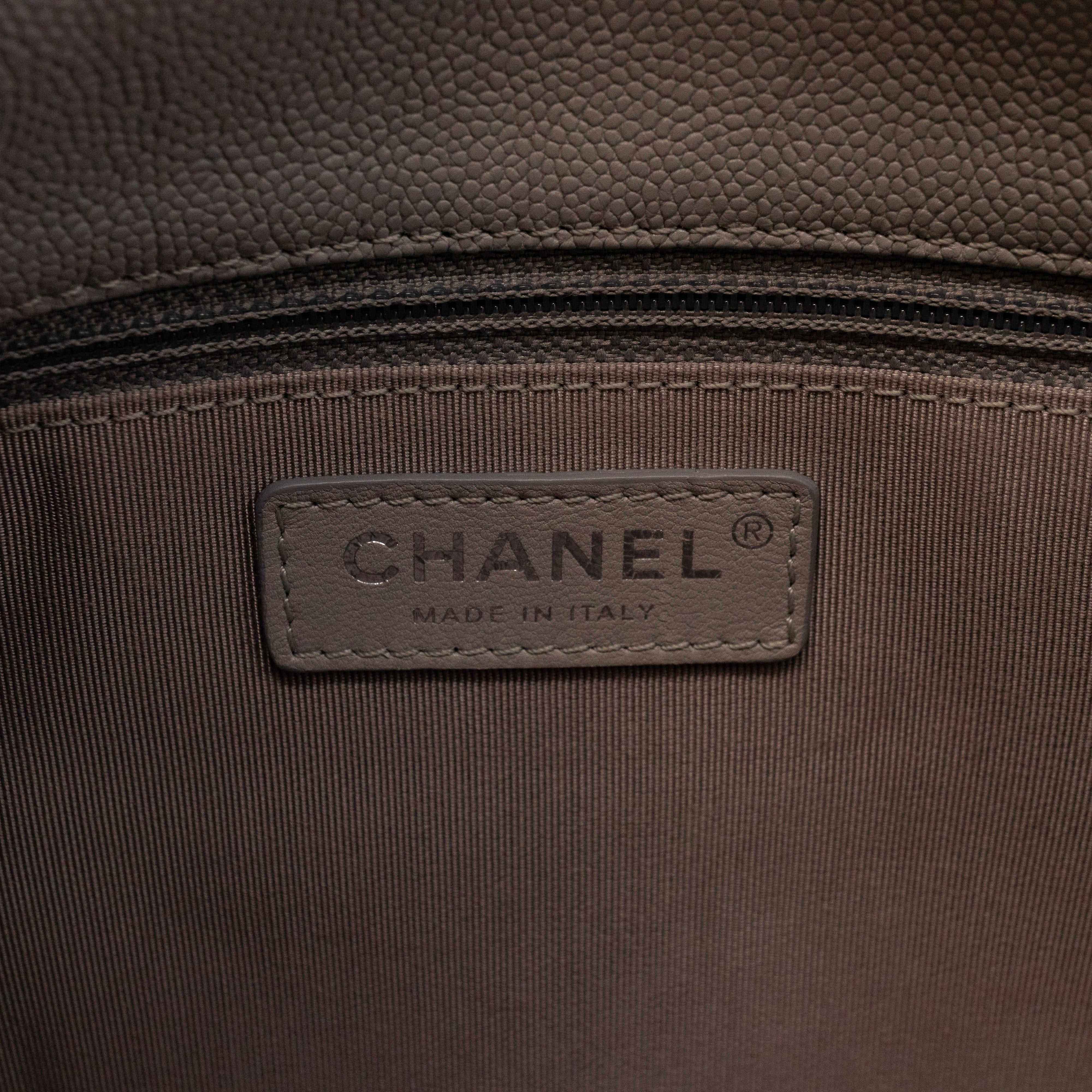 Classic Flap Urban Companion Bag Grey Caviar Silver