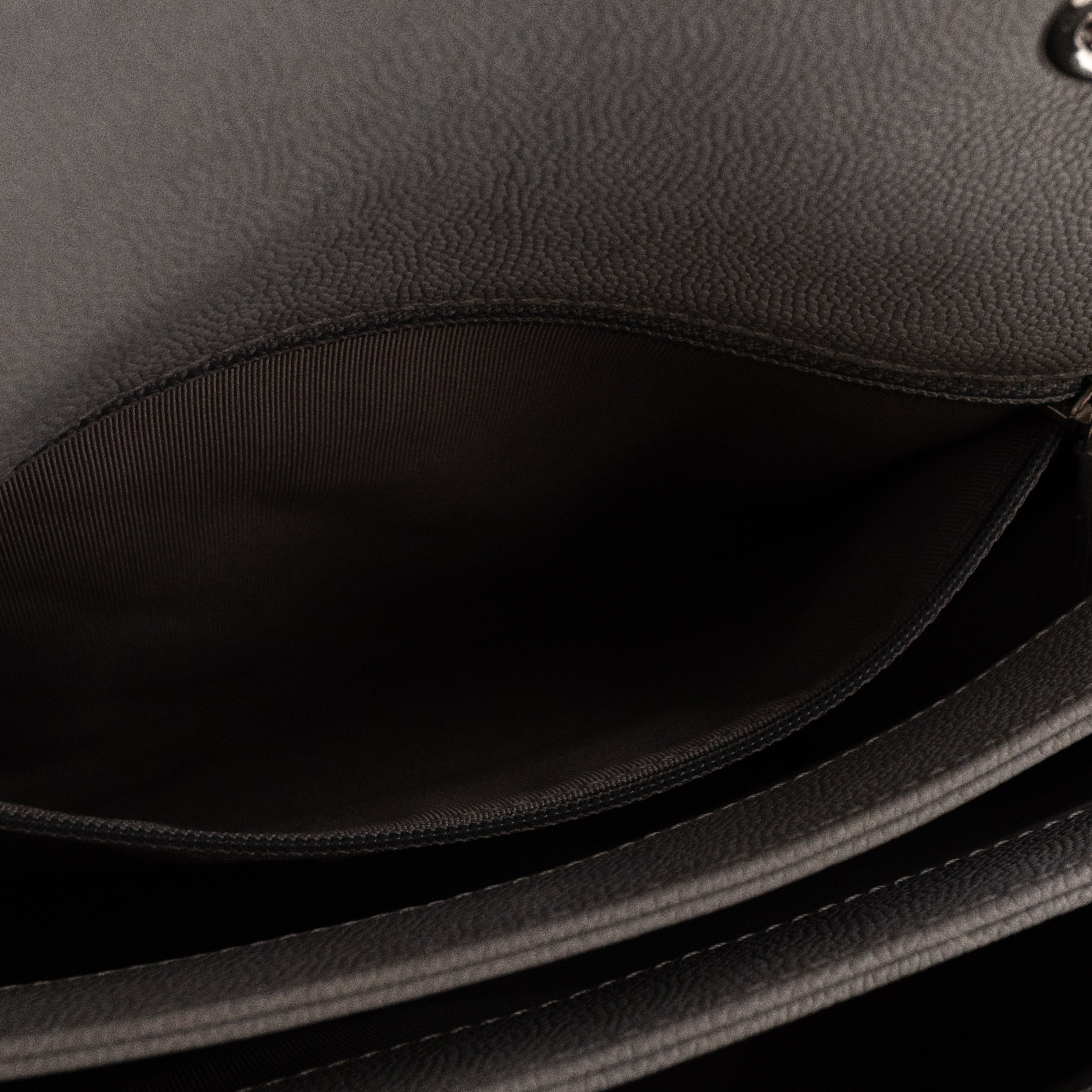 Classic Flap Urban Companion Bag Grey Caviar Silver