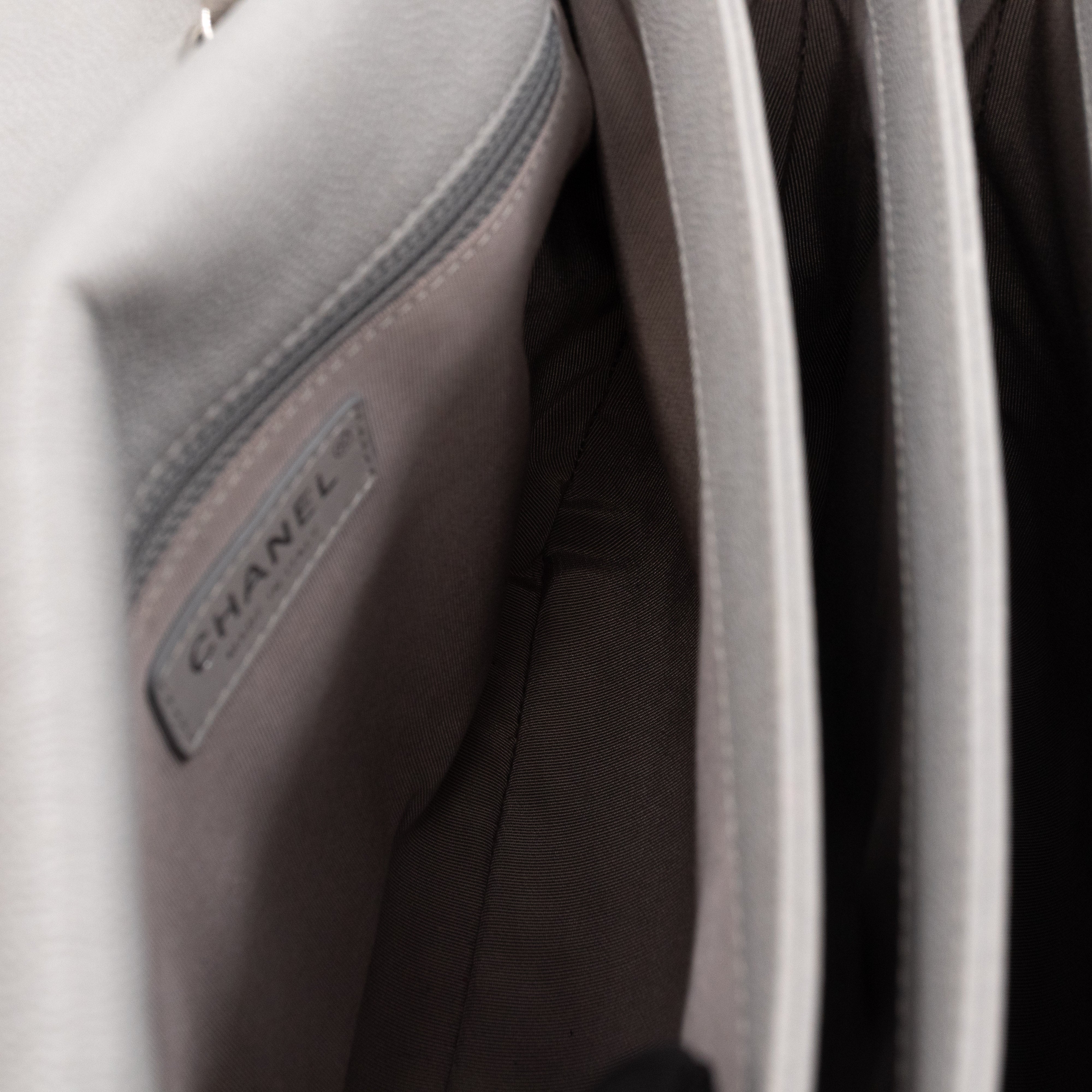 Classic Flap Urban Companion Bag Grey Caviar Silver