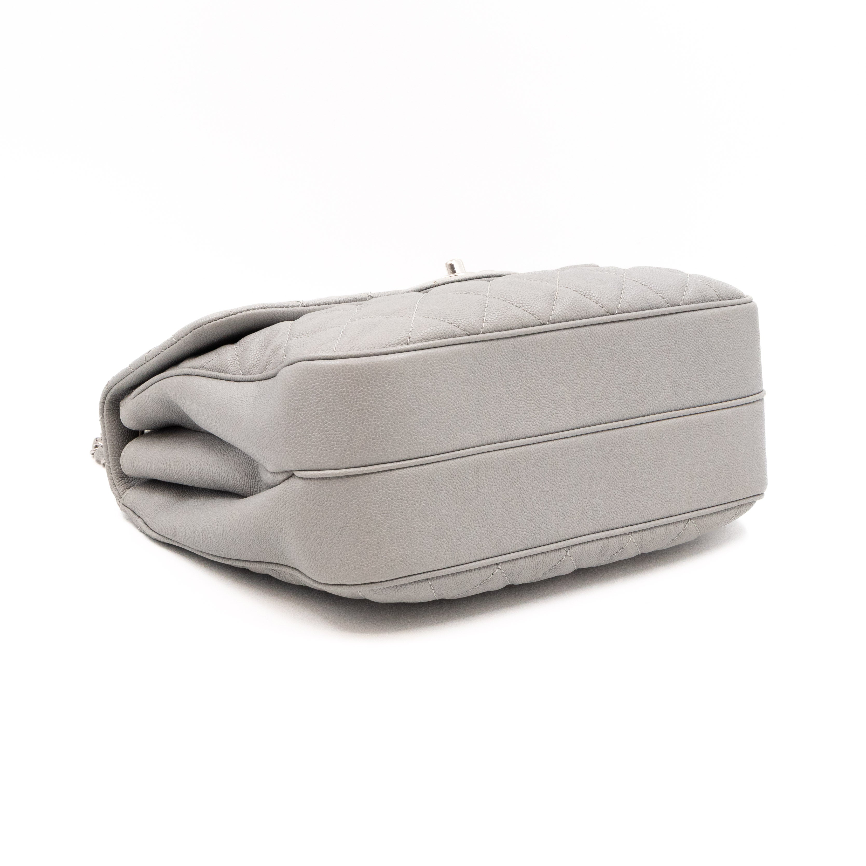 Classic Flap Urban Companion Bag Grey Caviar Silver