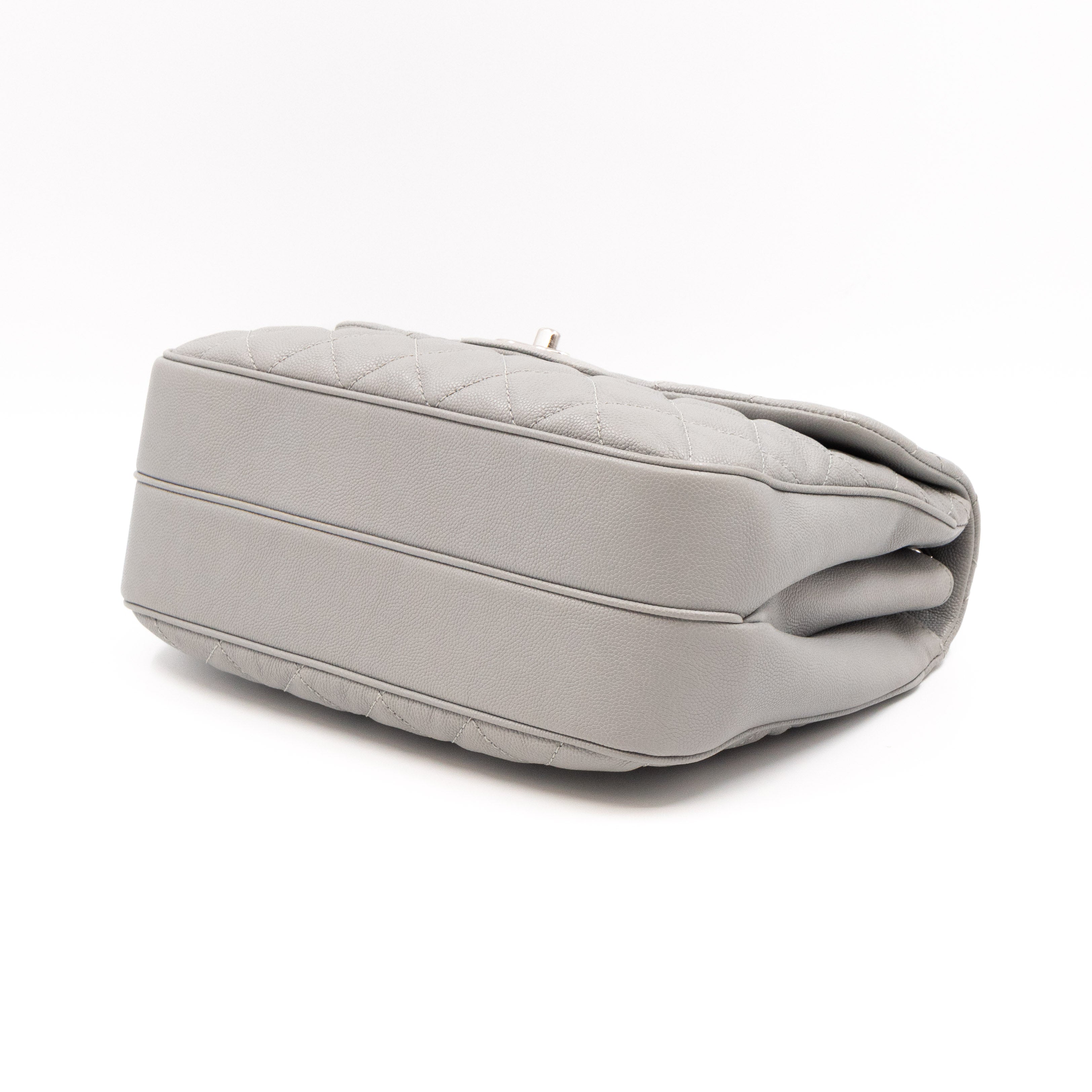 Classic Flap Urban Companion Bag Grey Caviar Silver