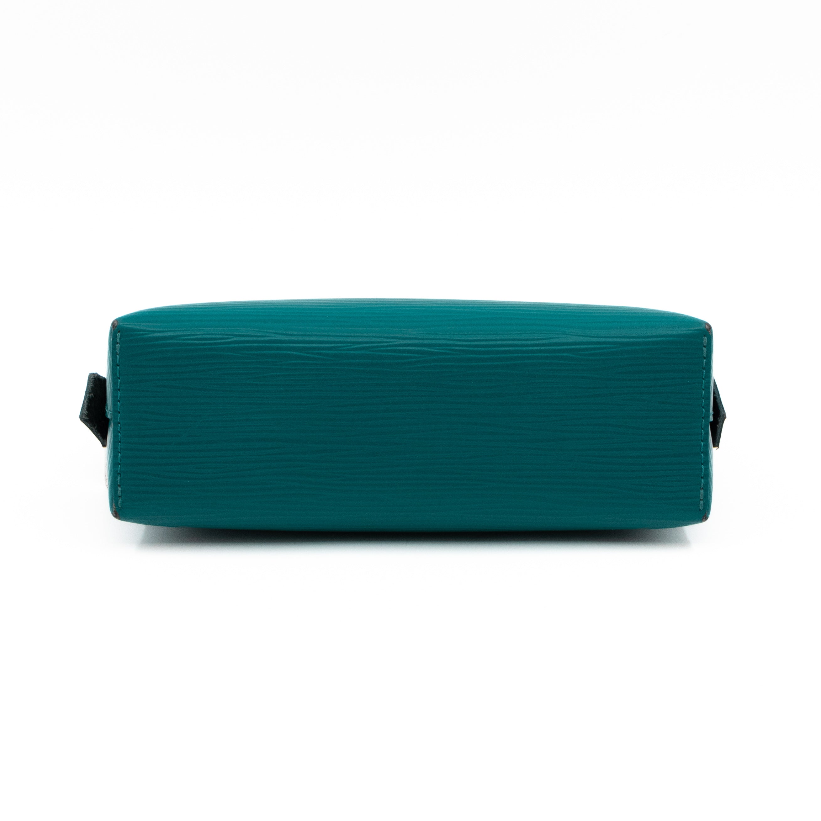 Cosmetic Pouch PM Epi Leather Cyan