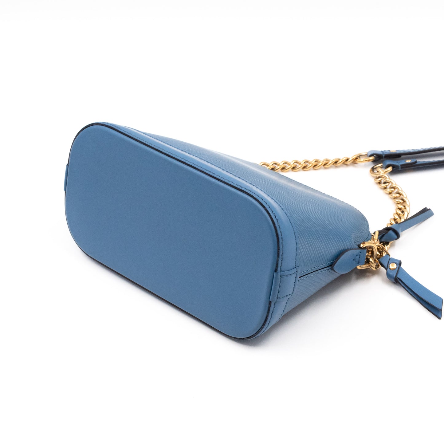 Alma Mini Chain Epi Leather Bleuet