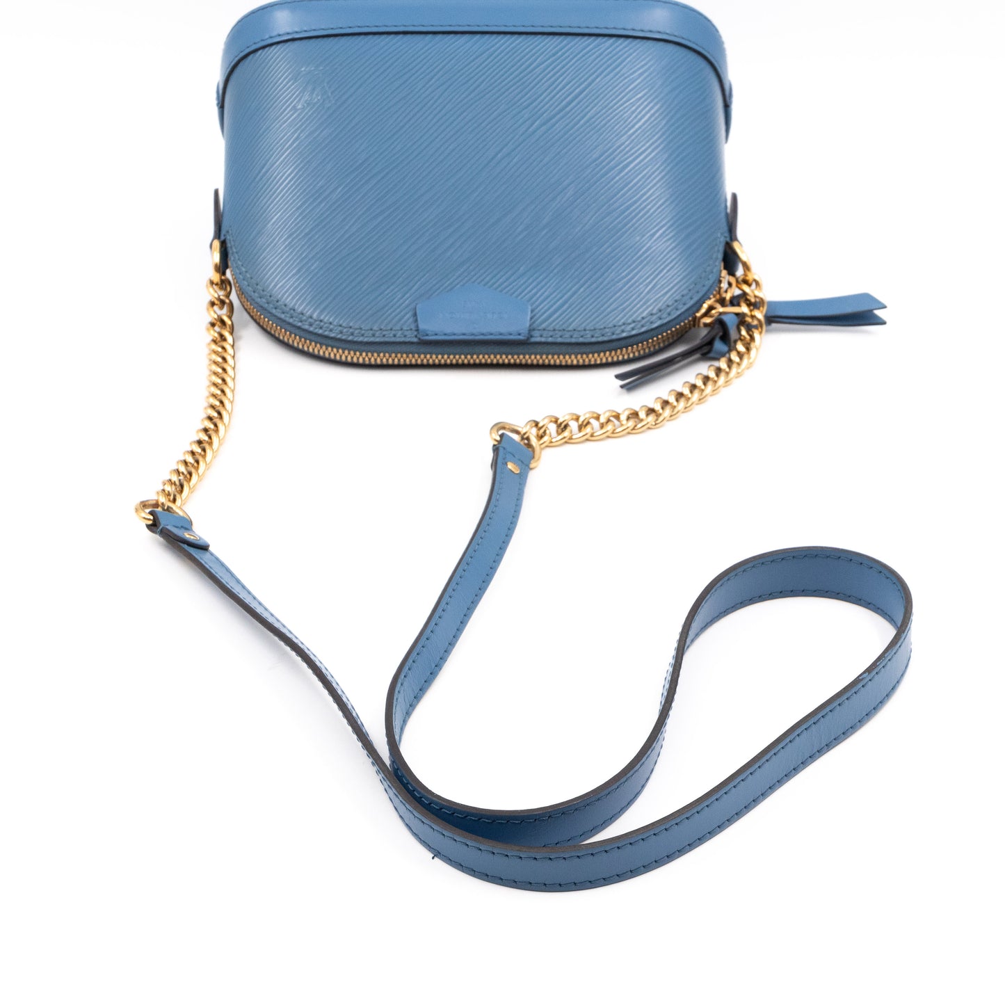 Alma Mini Chain Epi Leather Bleuet