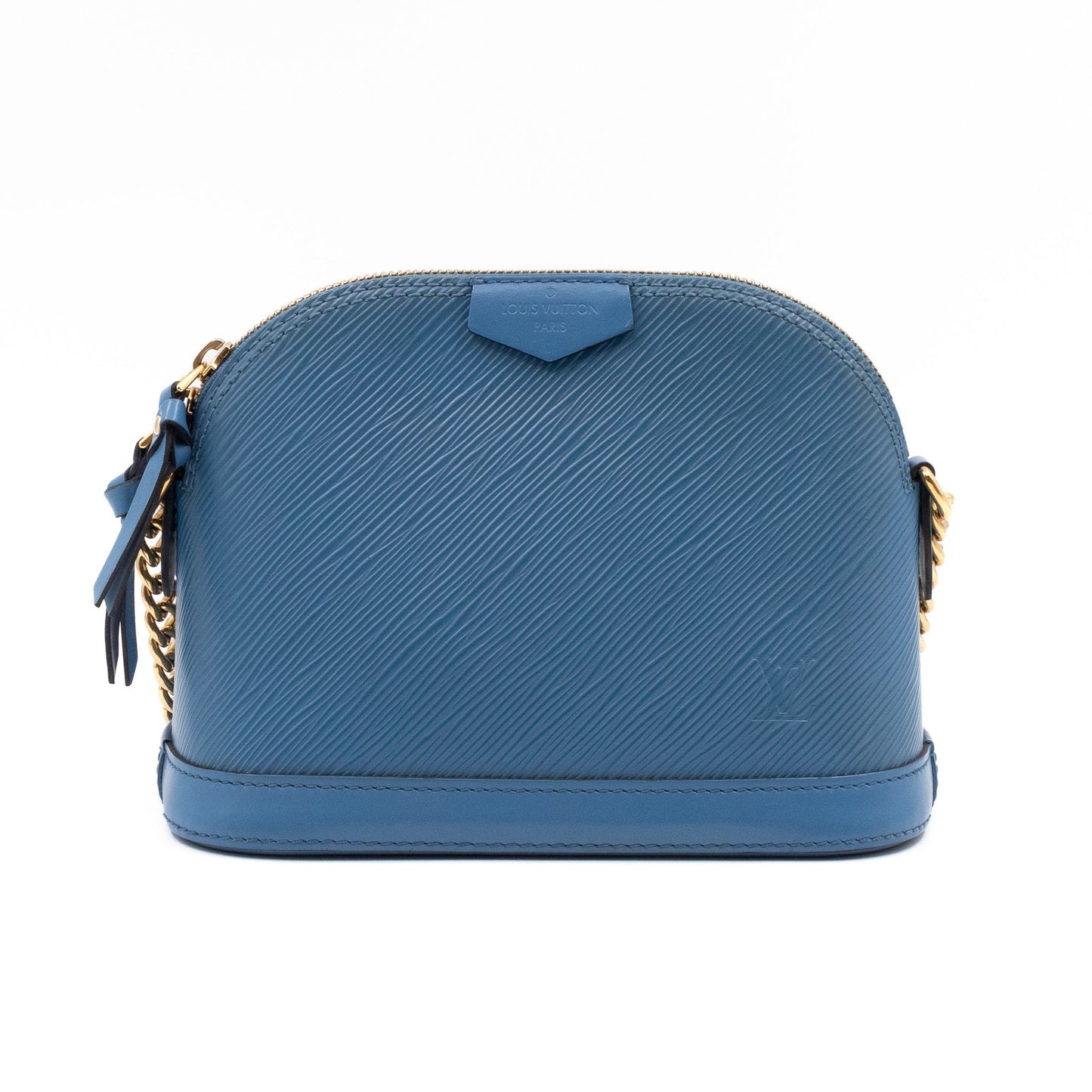 Alma Mini Chain Epi Leather Bleuet