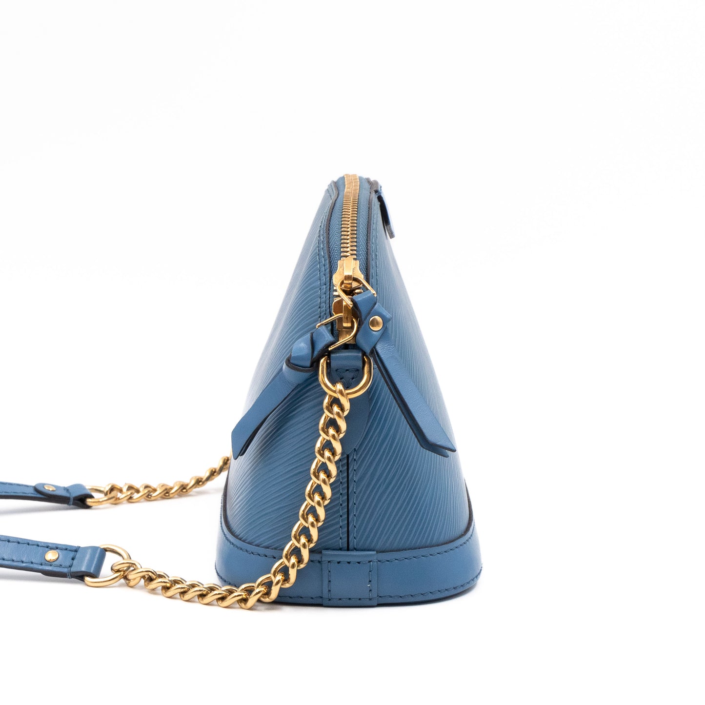 Alma Mini Chain Epi Leather Bleuet