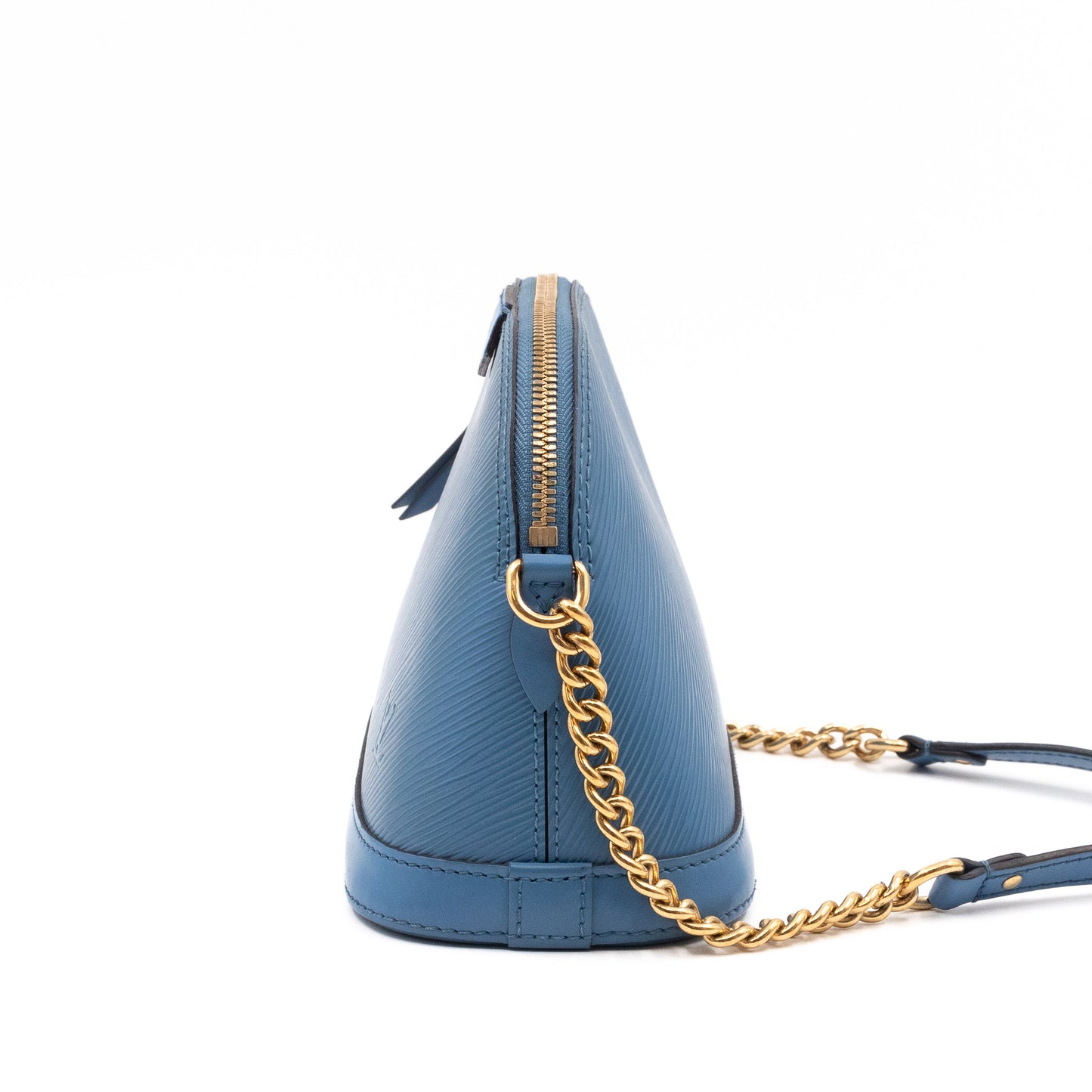 Alma Mini Chain Epi Leather Bleuet