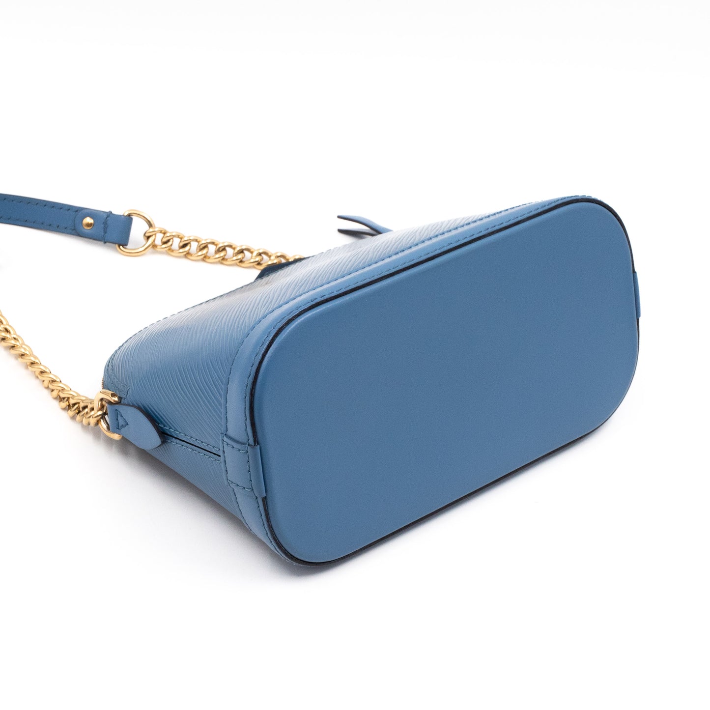 Alma Mini Chain Epi Leather Bleuet