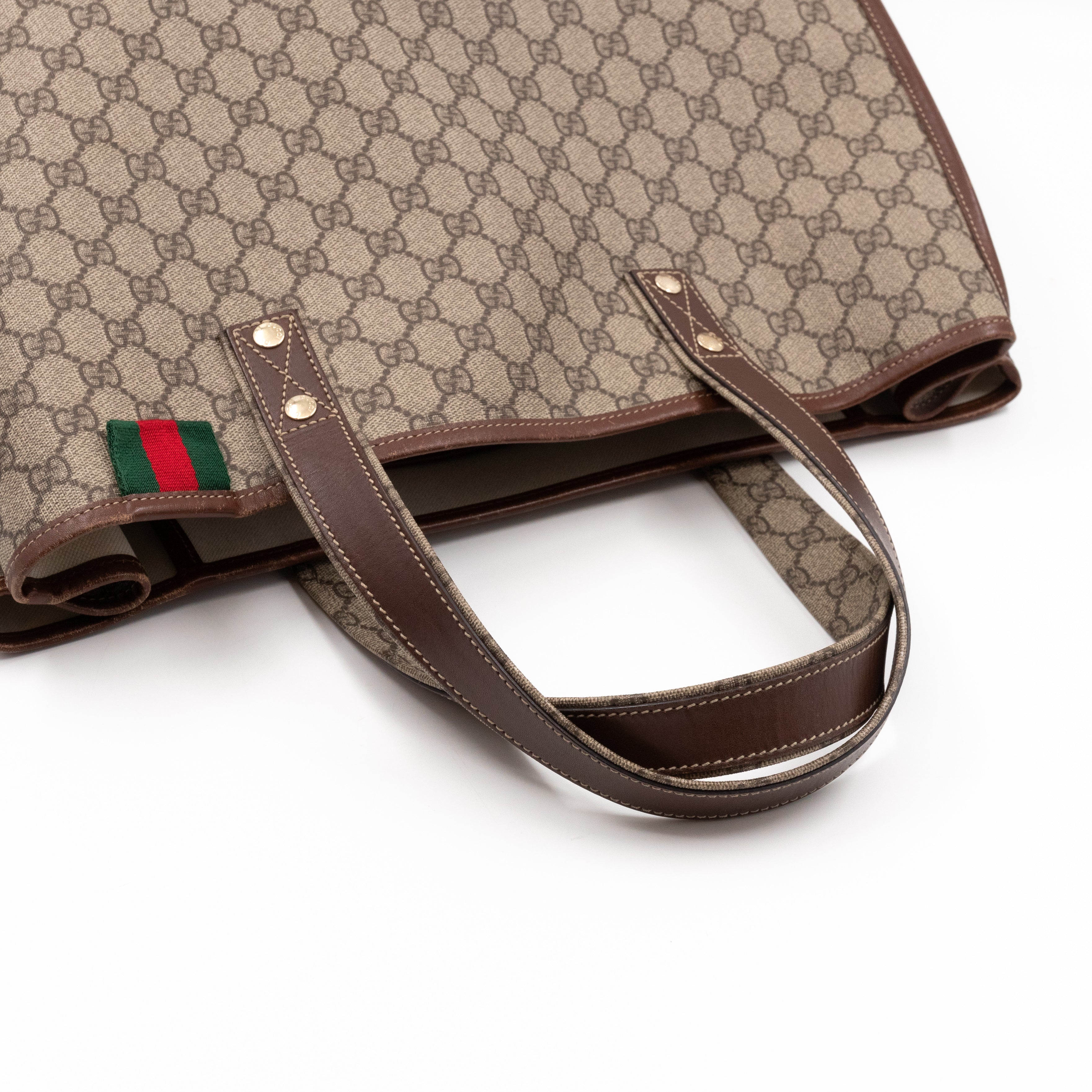 Signature Web Loop Medium Tote GG Supreme