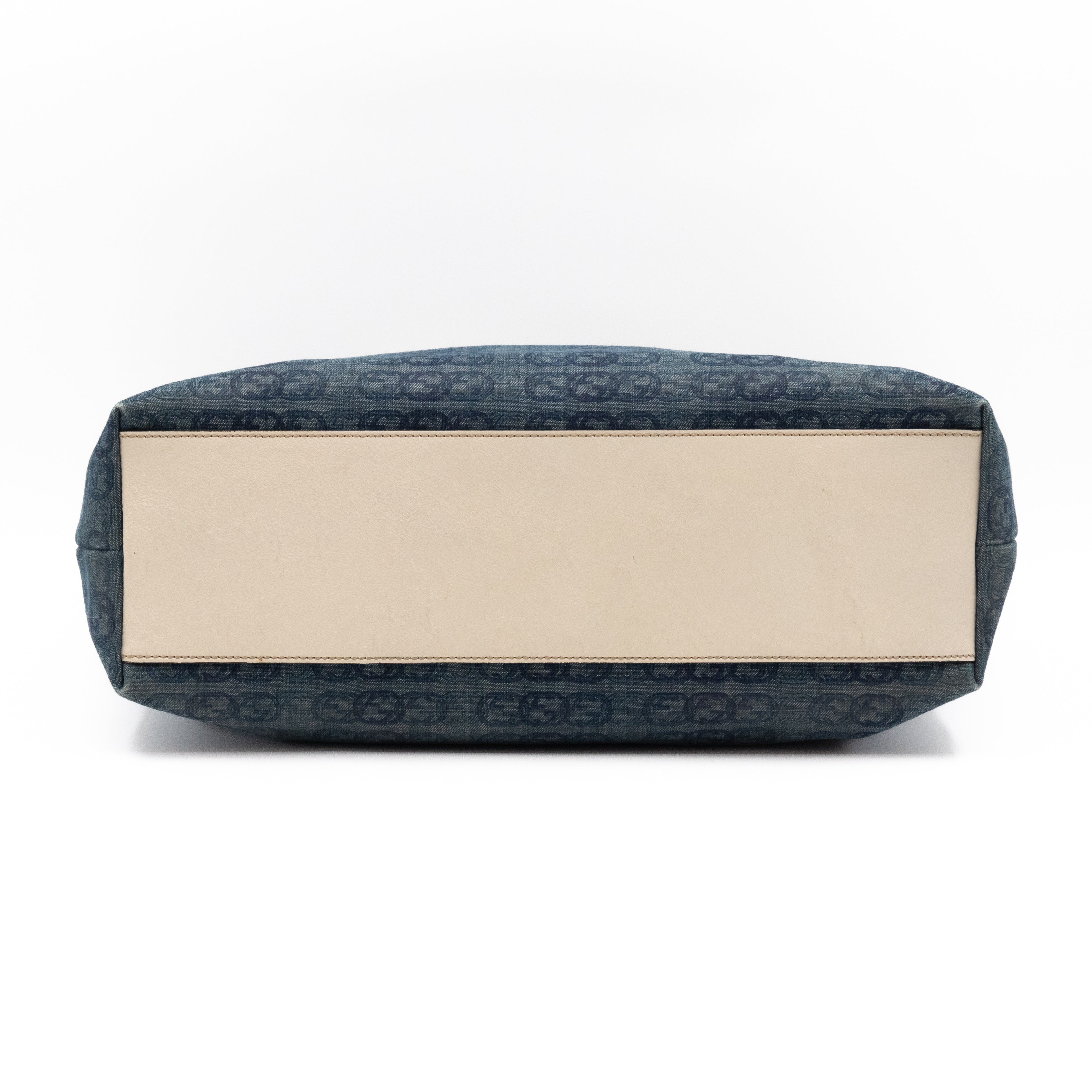 Shopping Tote Interlocking GG Denim Canvas