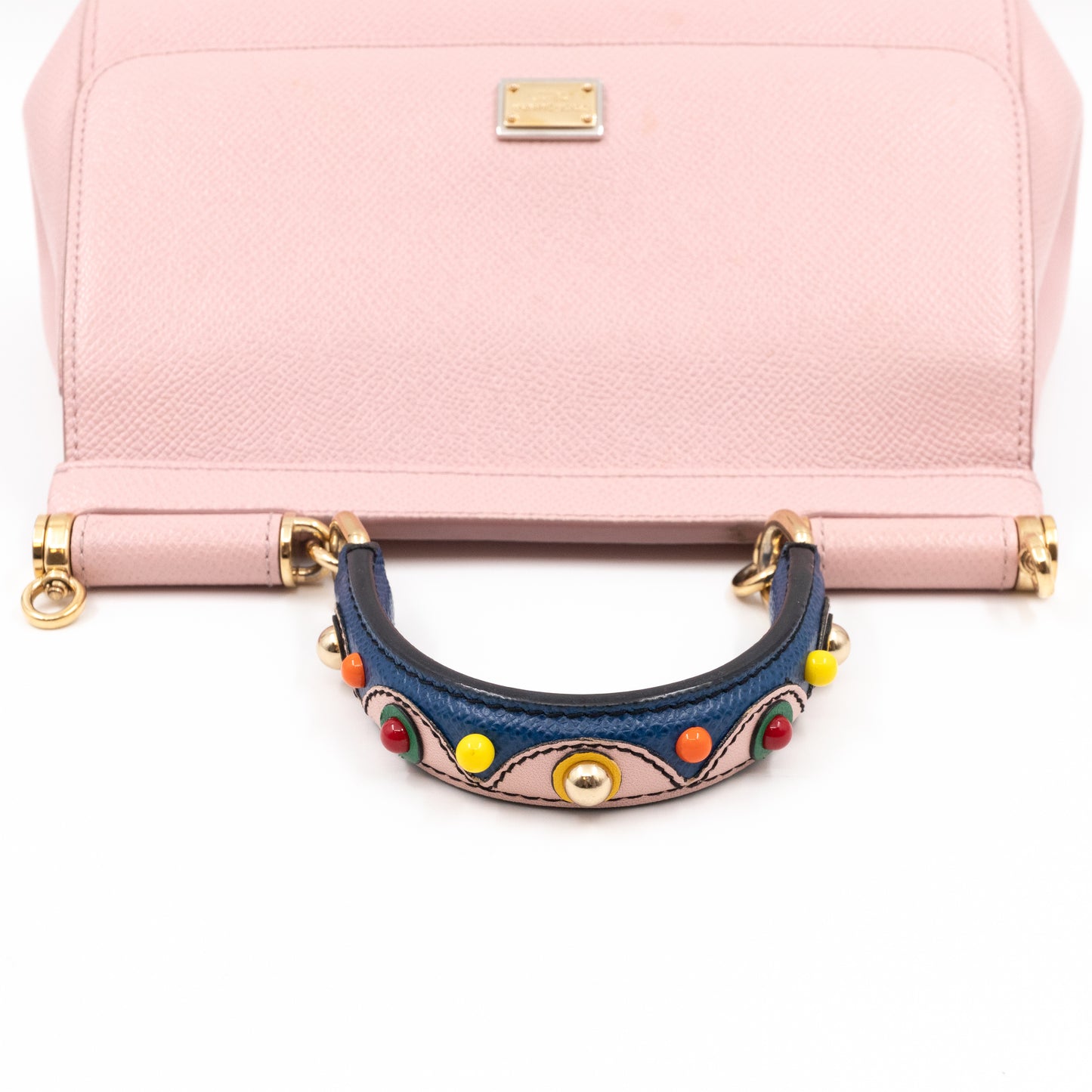 Sicily Small Dauphine Leather Light Pink
