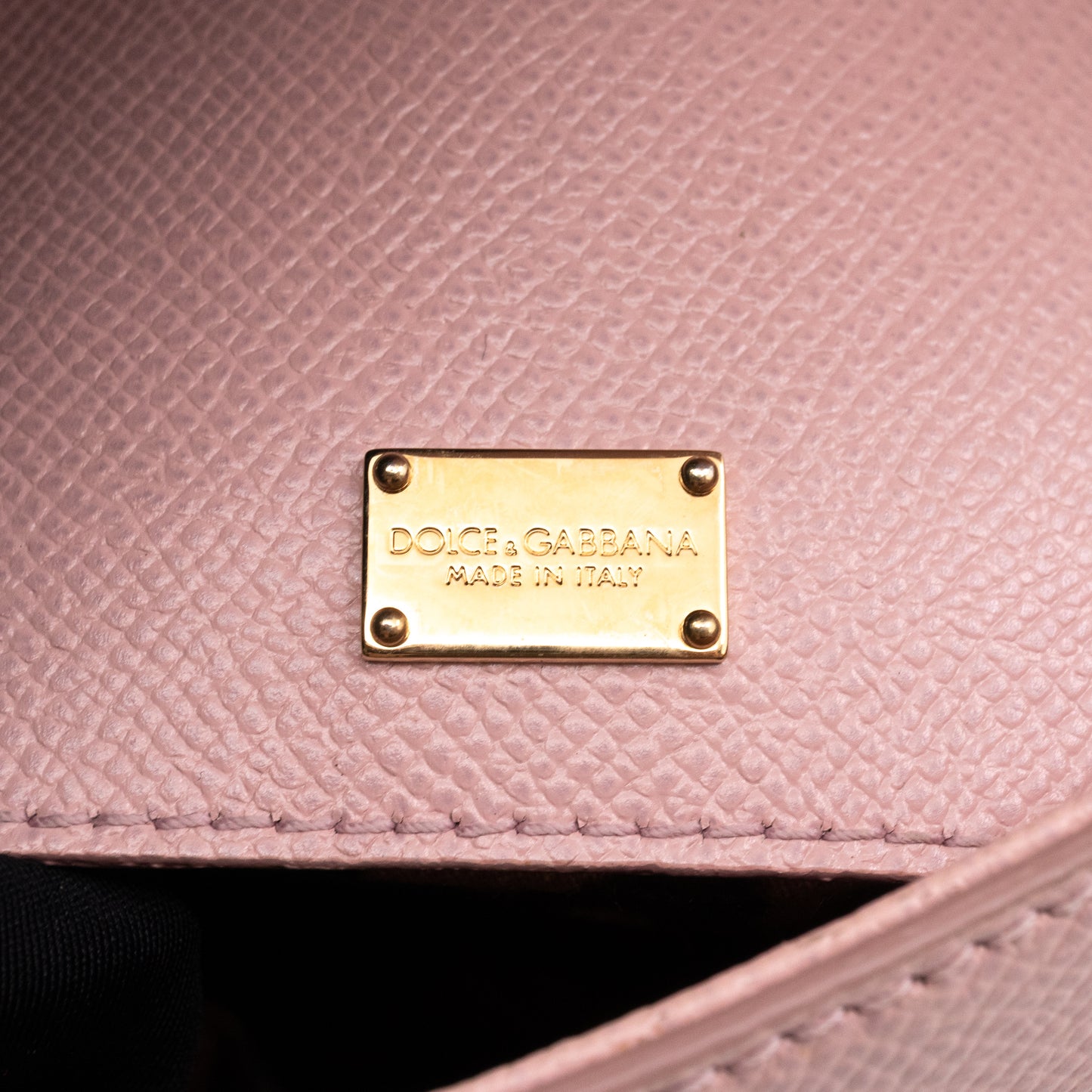Sicily Small Dauphine Leather Light Pink