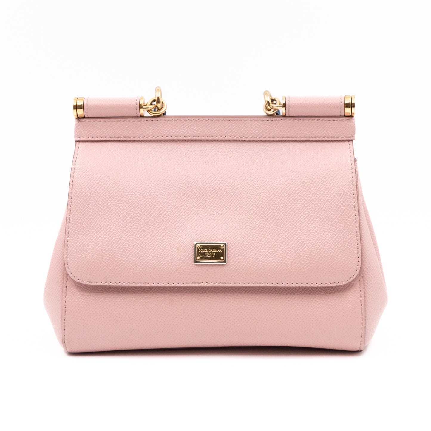 Sicily Small Dauphine Leather Light Pink