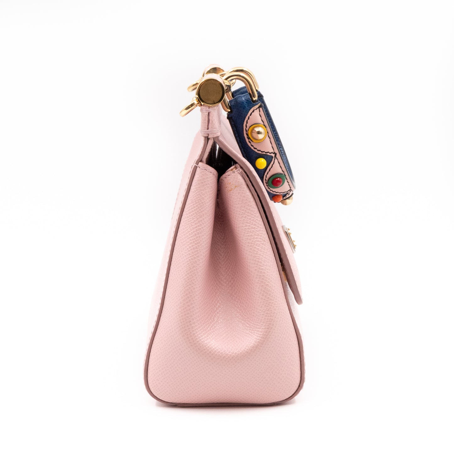Sicily Small Dauphine Leather Light Pink