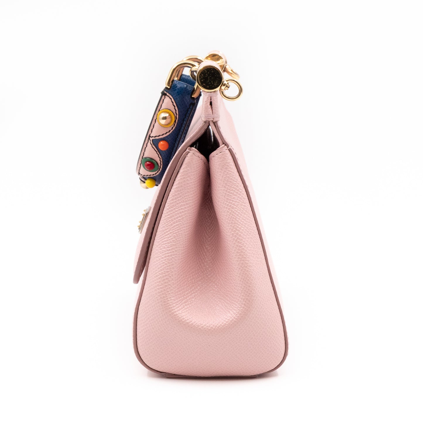 Sicily Small Dauphine Leather Light Pink