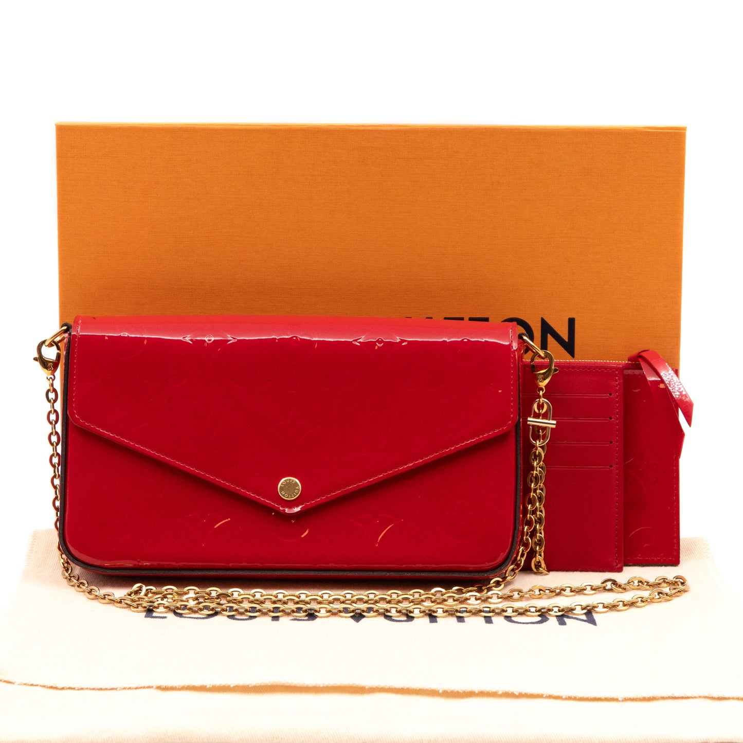 Pochette Felicie Vernis Red