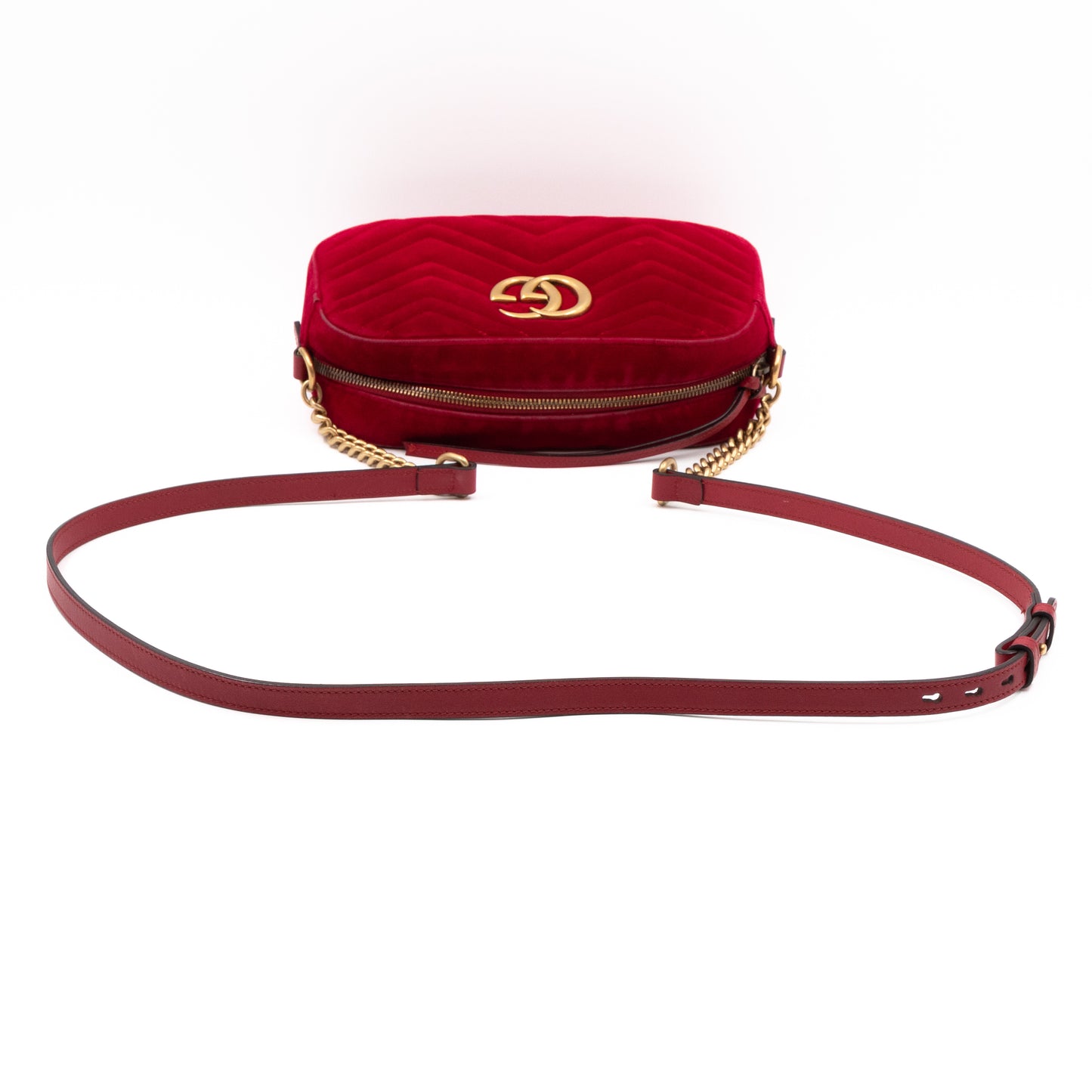 GG Marmont Mini Red Velvet