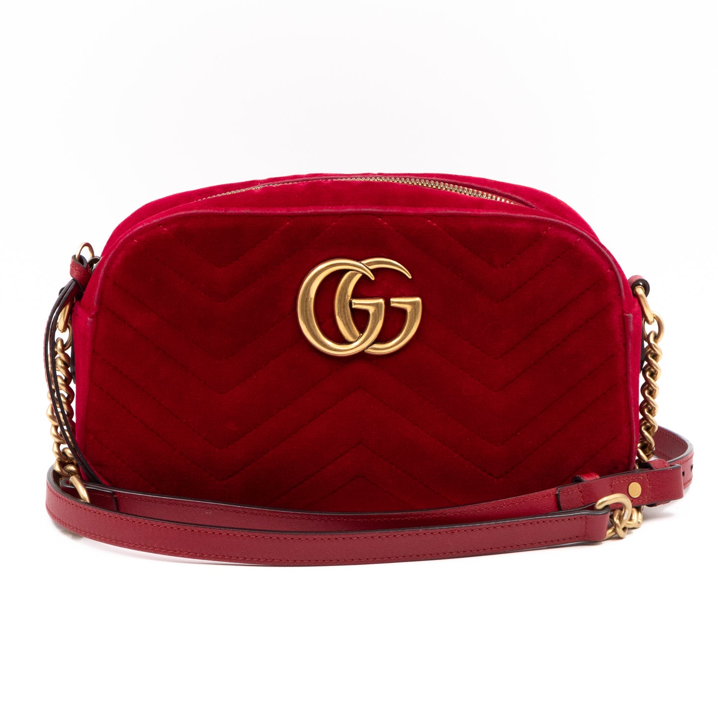 GG Marmont Mini Red Velvet