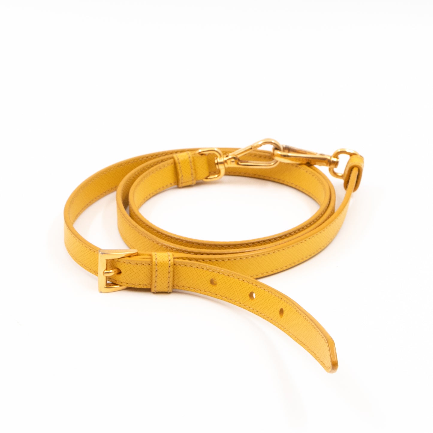 Galleria Medium Double Zip Yellow Saffiano