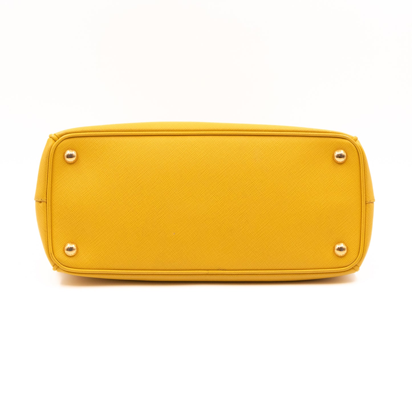 Galleria Medium Double Zip Yellow Saffiano