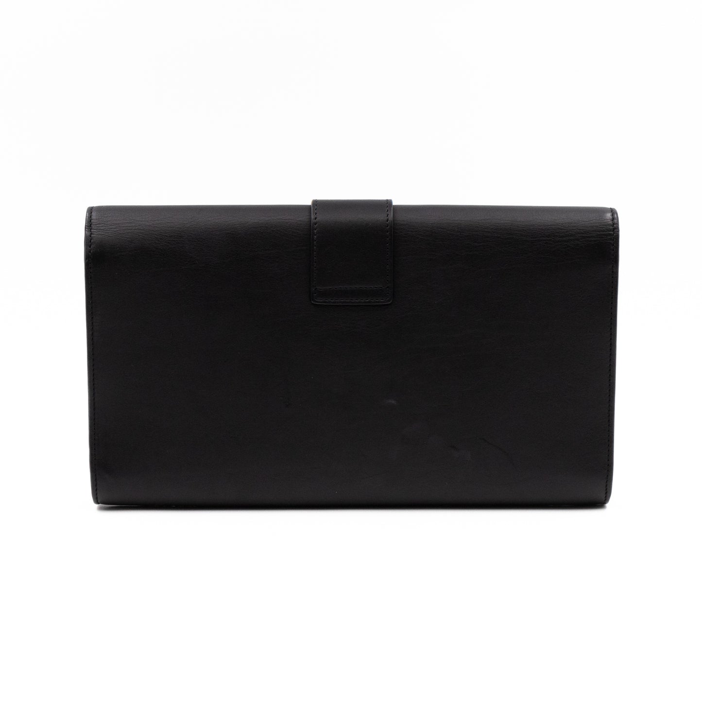 Chyc Clutch Black Leather