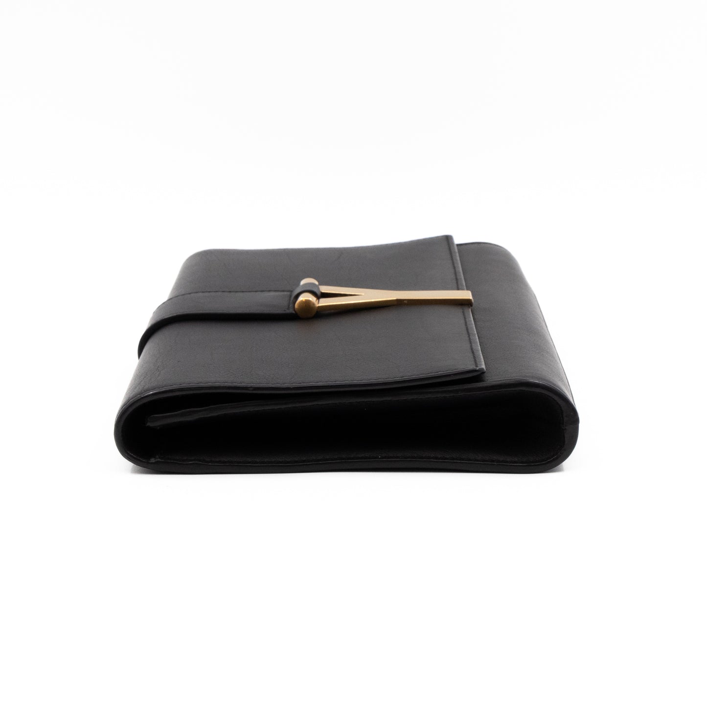 Chyc Clutch Black Leather
