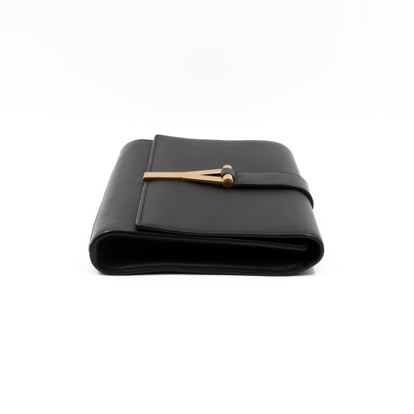 Chyc Clutch Black Leather