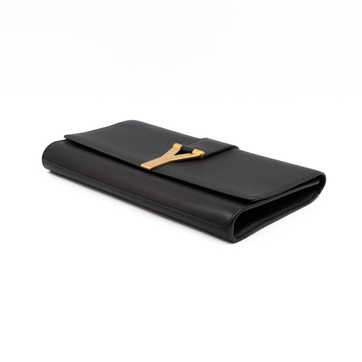 Chyc Clutch Black Leather