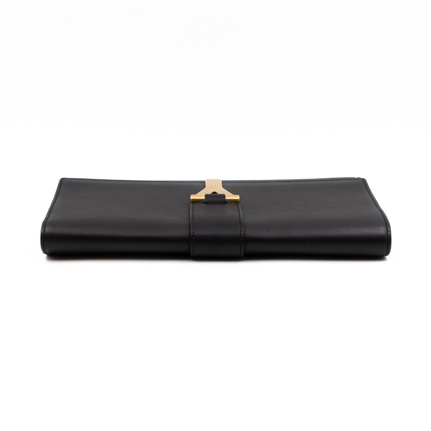 Chyc Clutch Black Leather