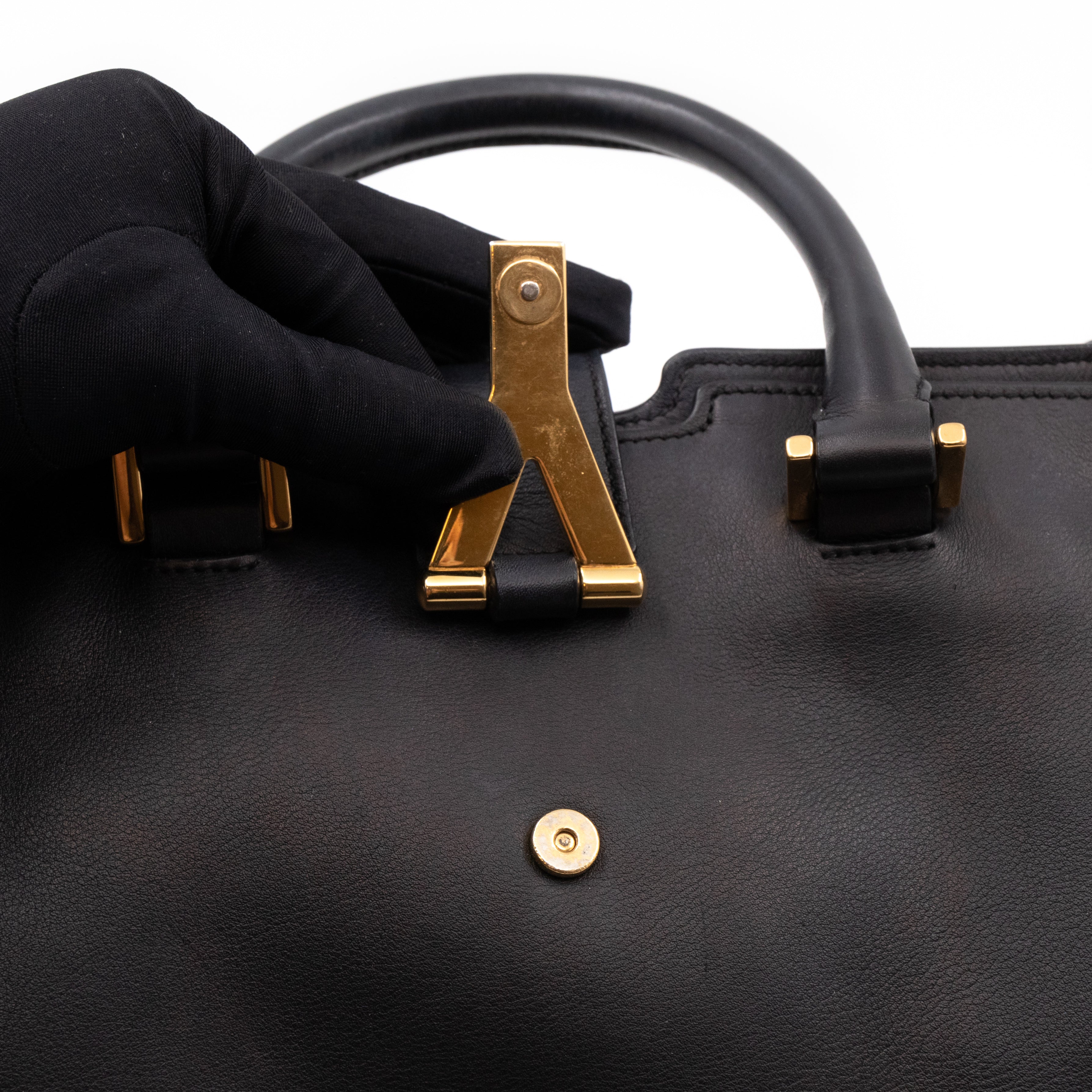 Small Cabas Chyc Black Leather