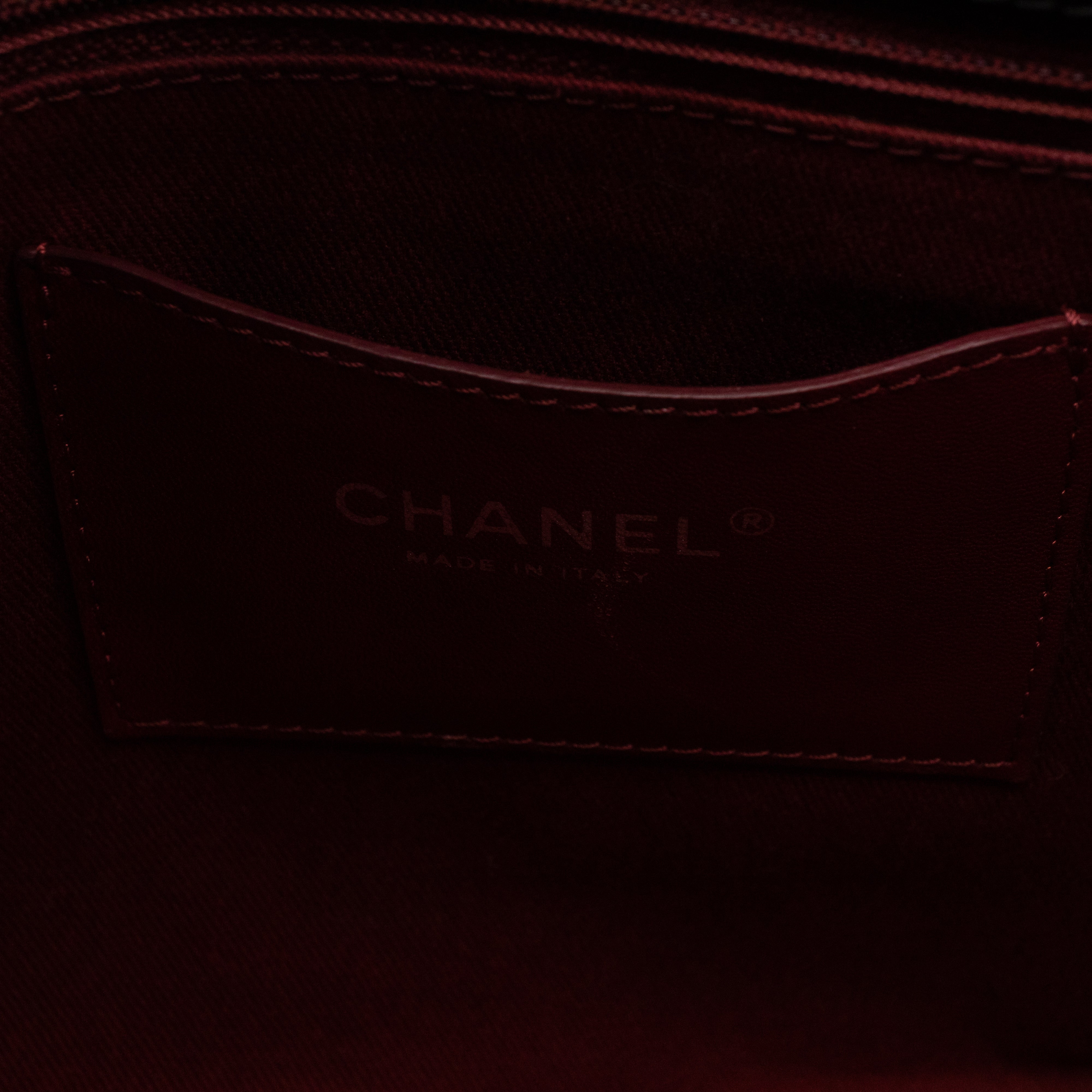 Large Mademoiselle Bowling Bag Black Patent Leather