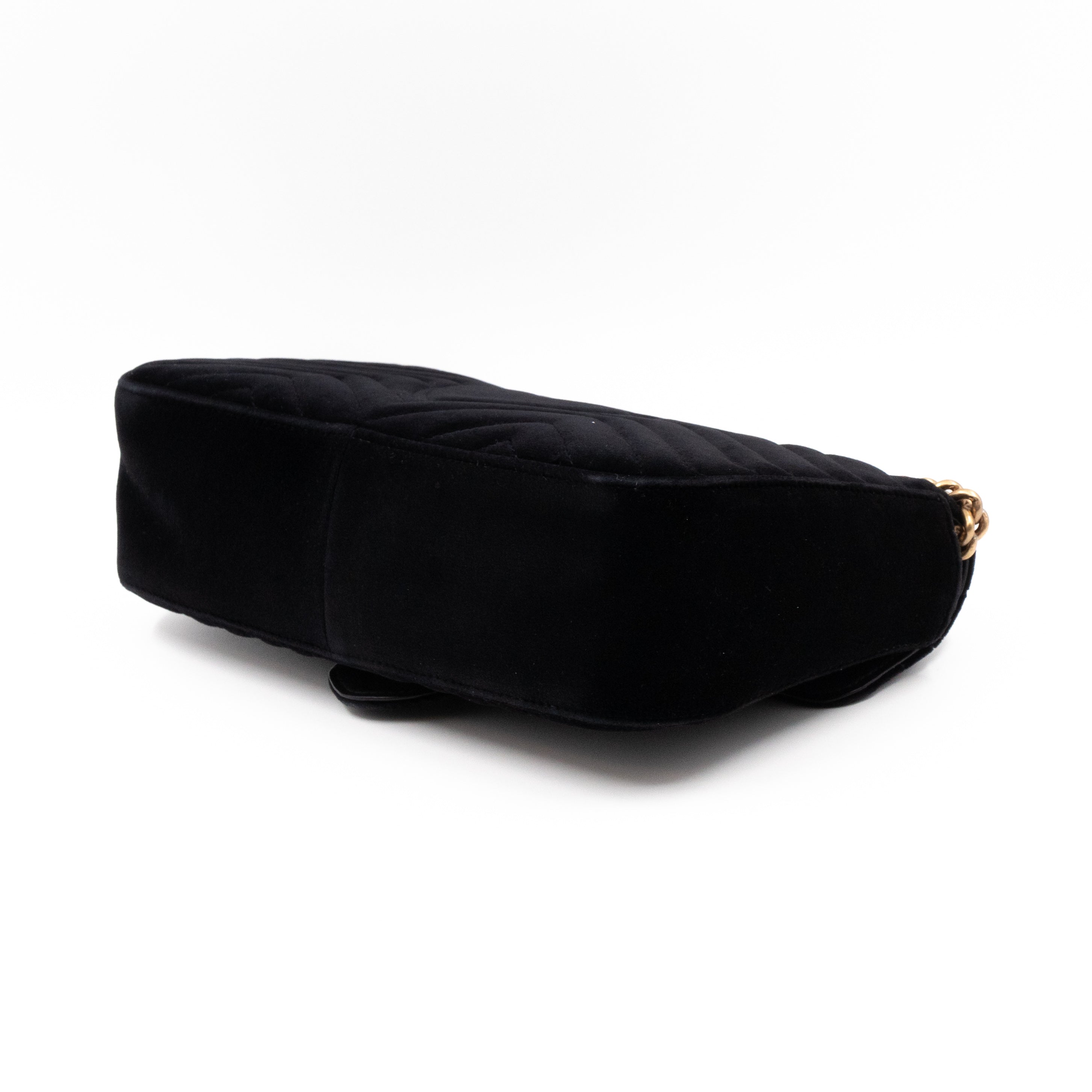GG Marmont Small Black Velvet