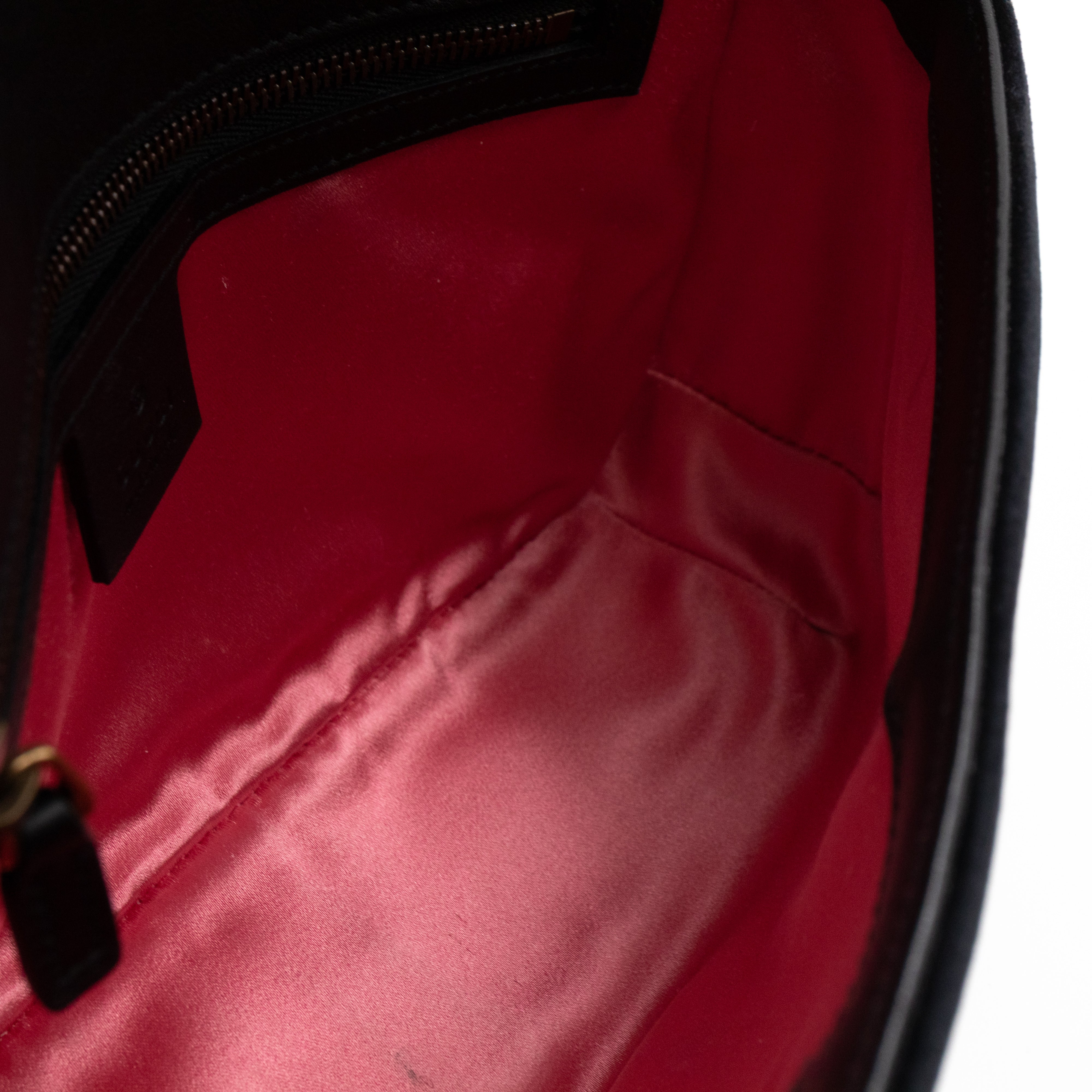 GG Marmont Small Black Velvet