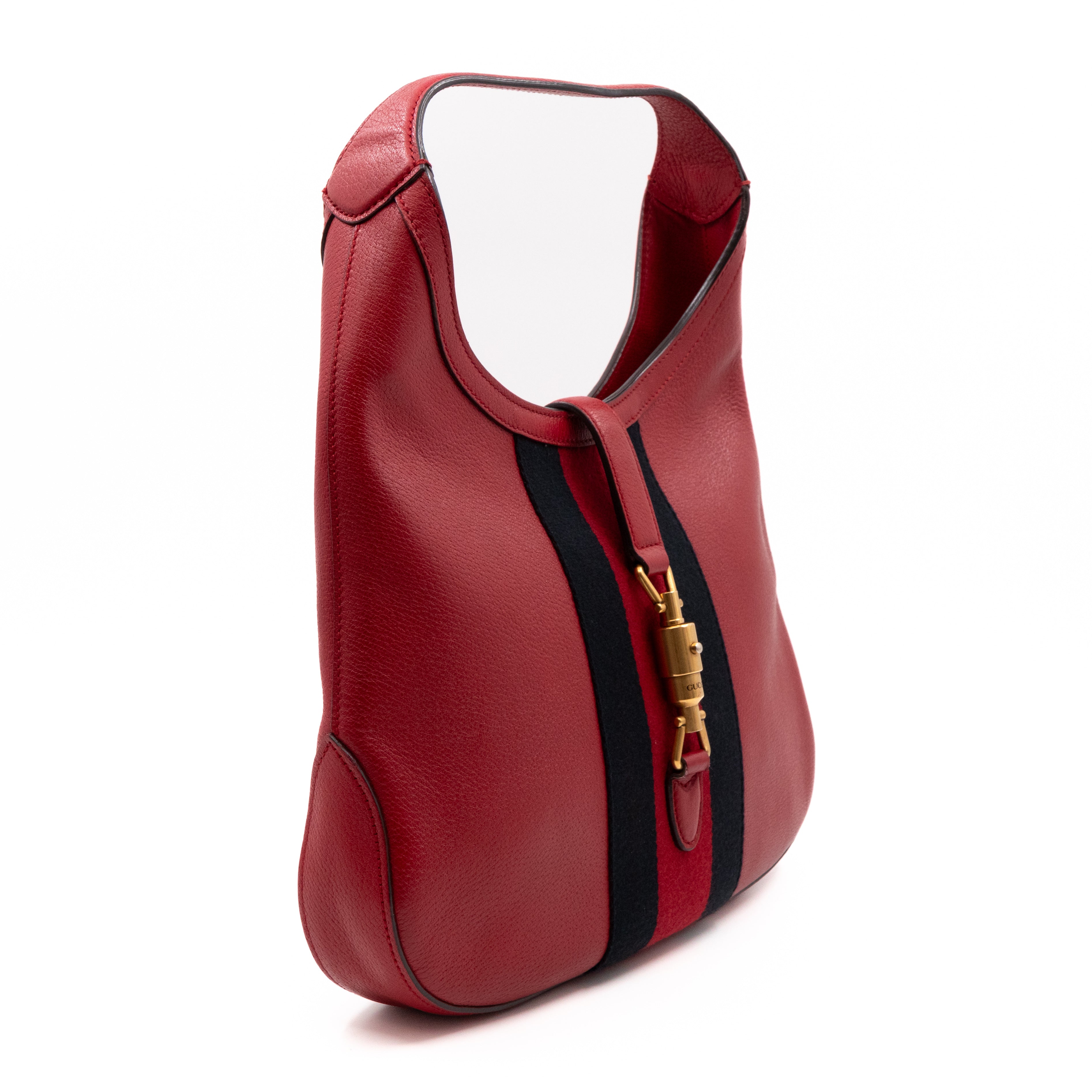Jackie Hobo Bag Red Leather