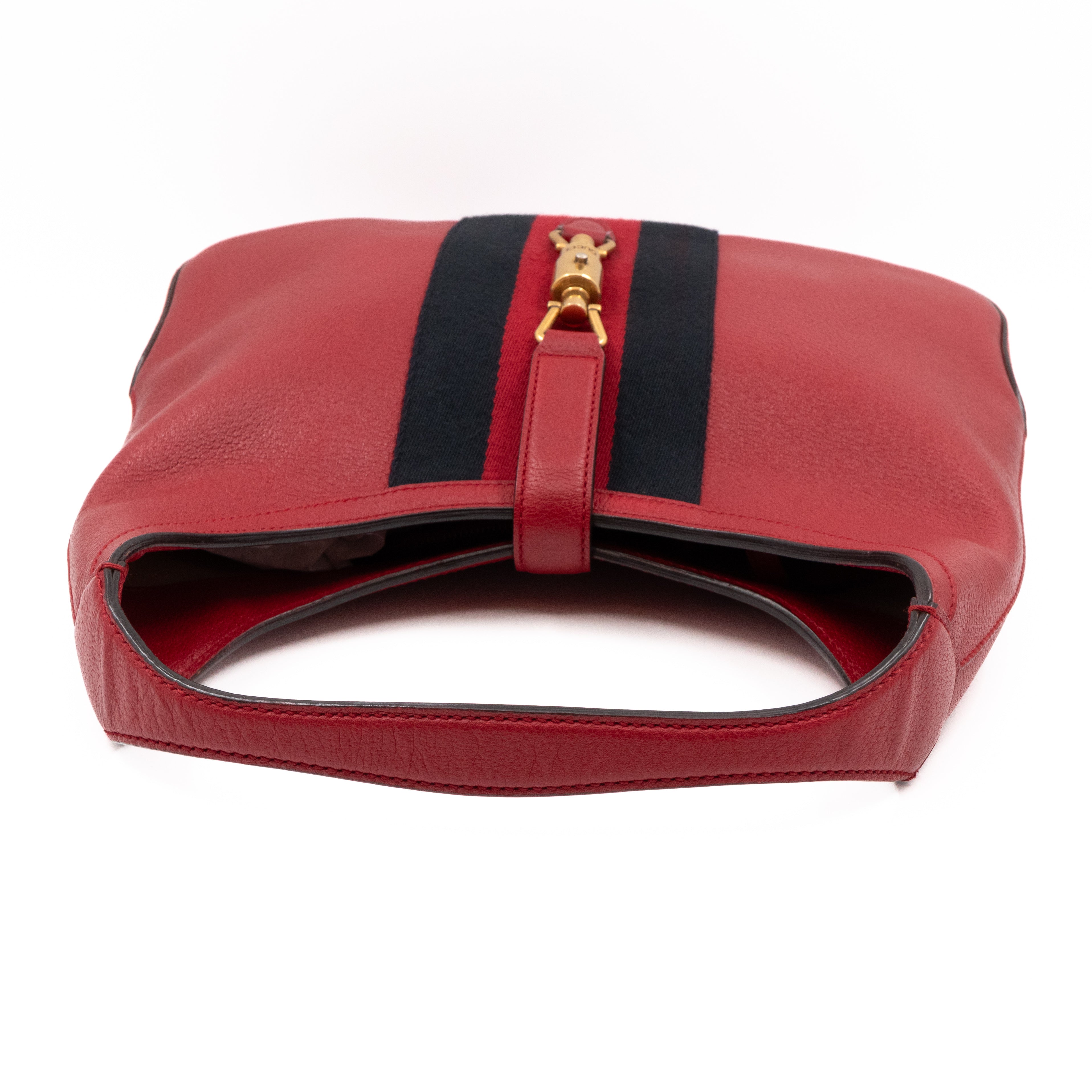 Jackie Hobo Bag Red Leather