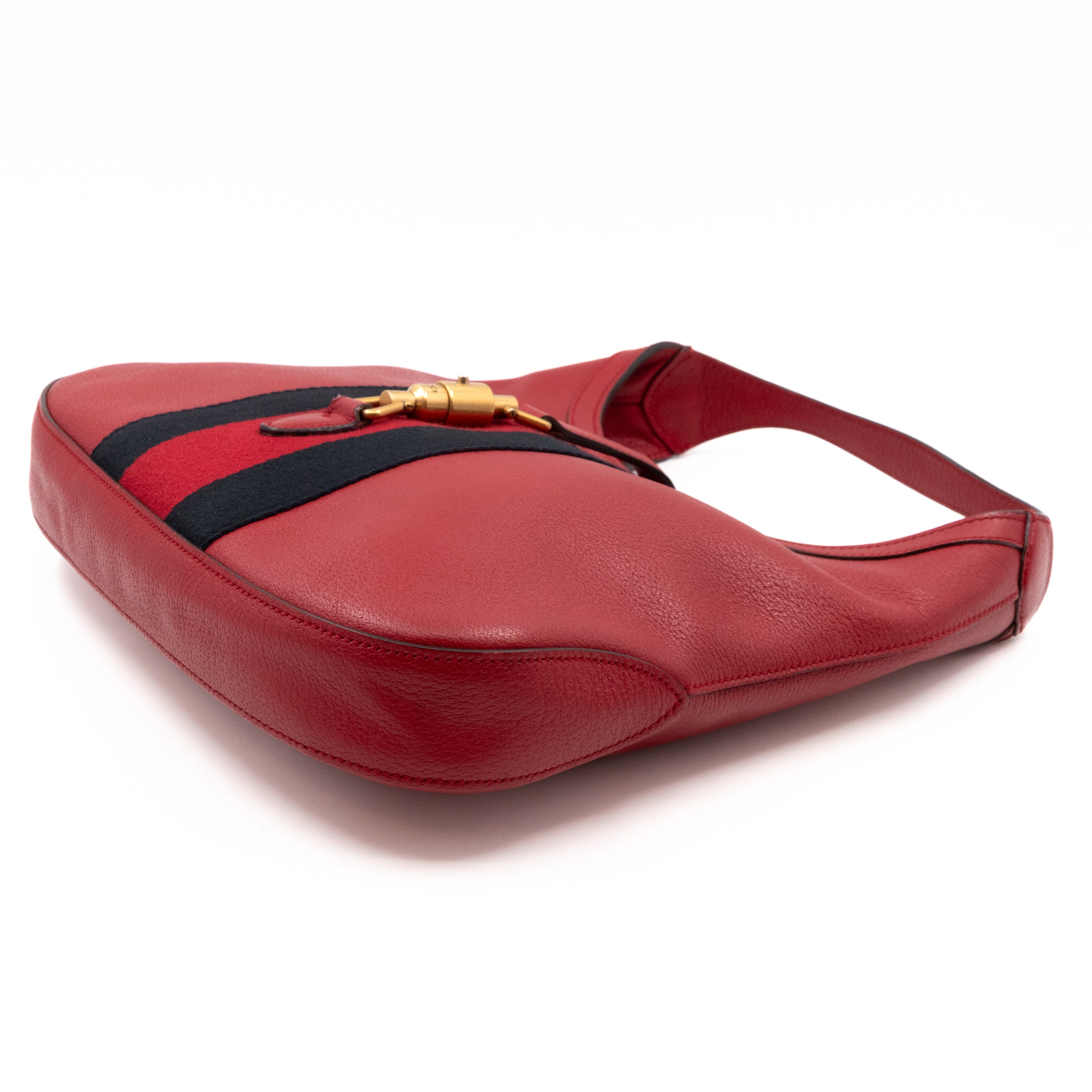 Jackie Hobo Bag Red Leather