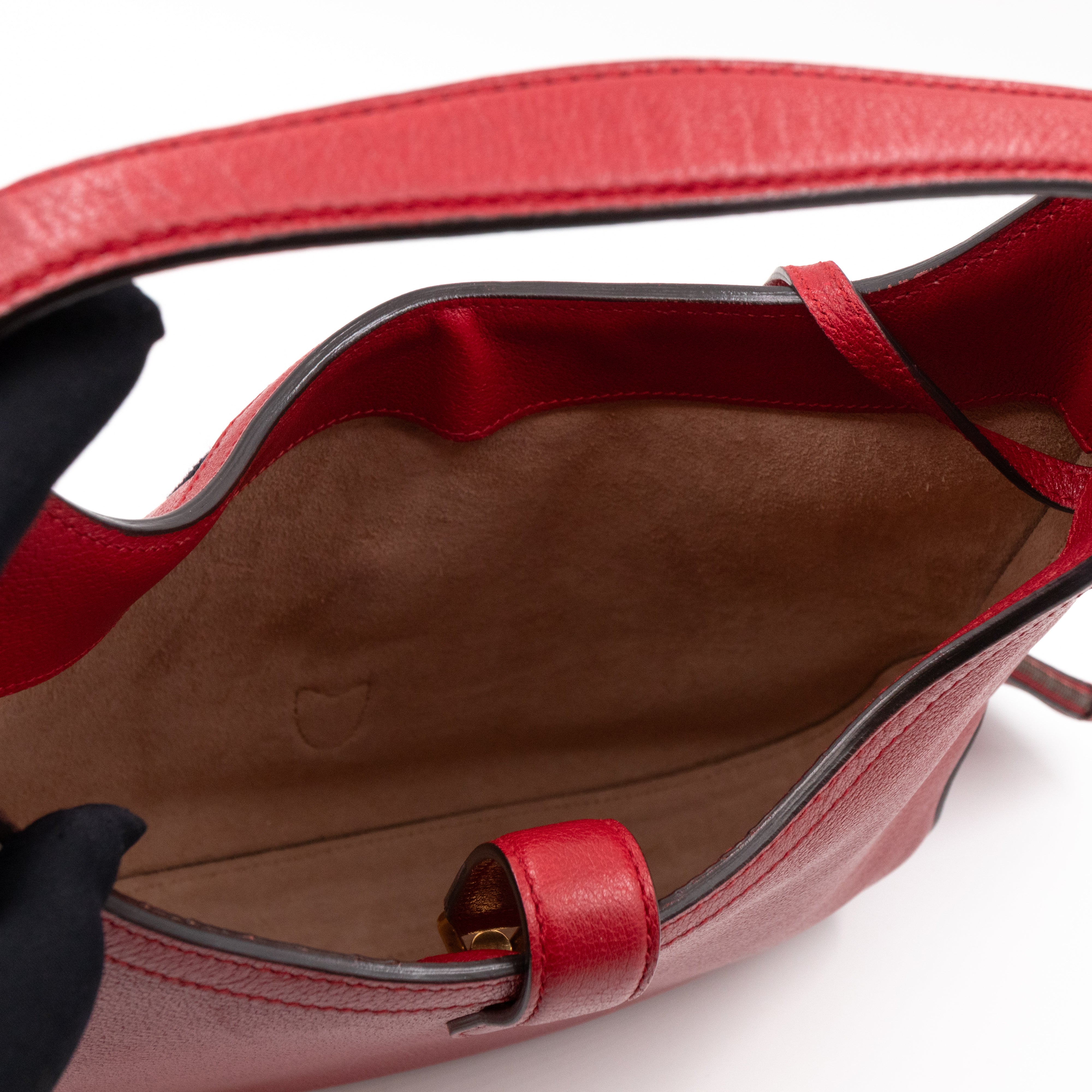 Jackie Hobo Bag Red Leather