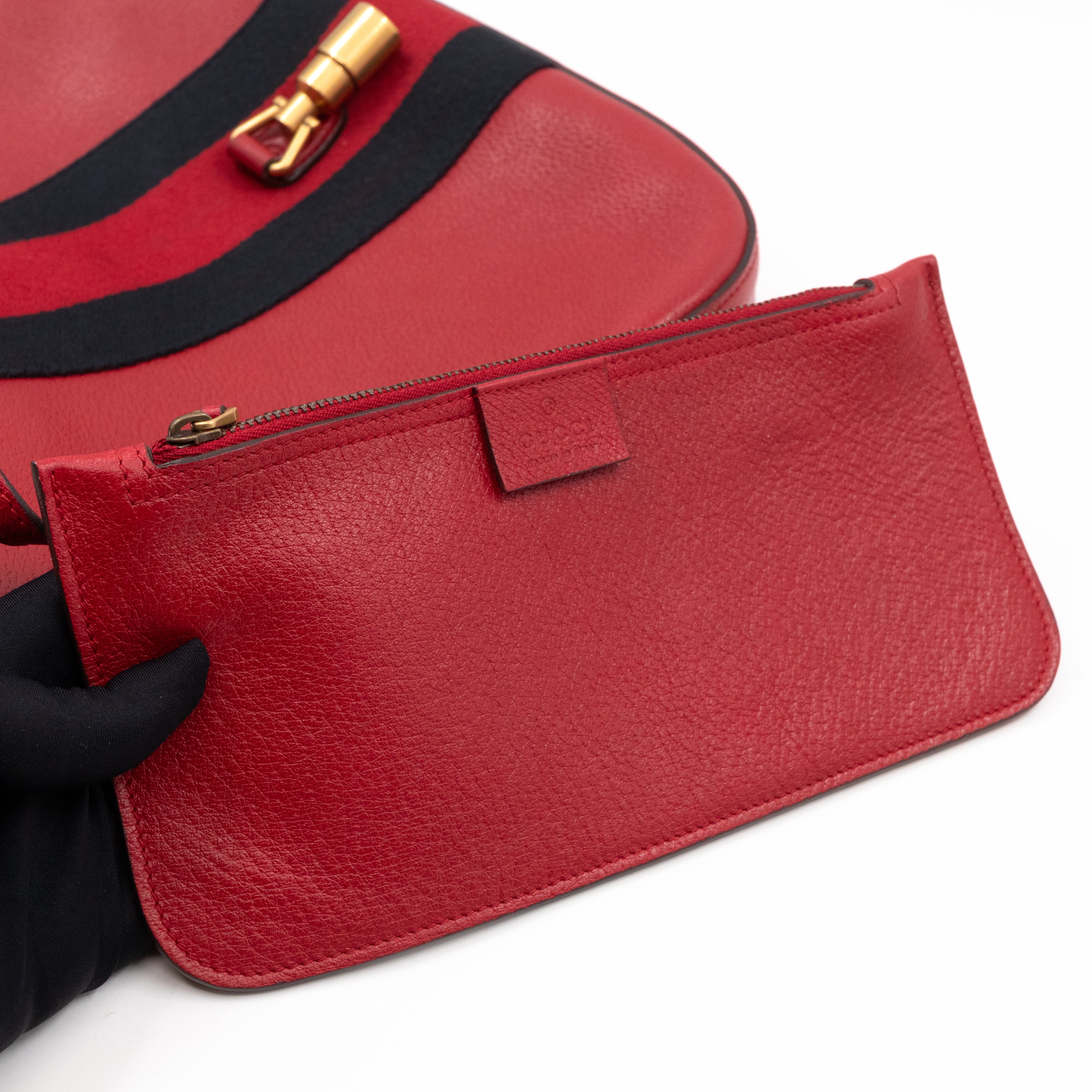 Jackie Hobo Bag Red Leather