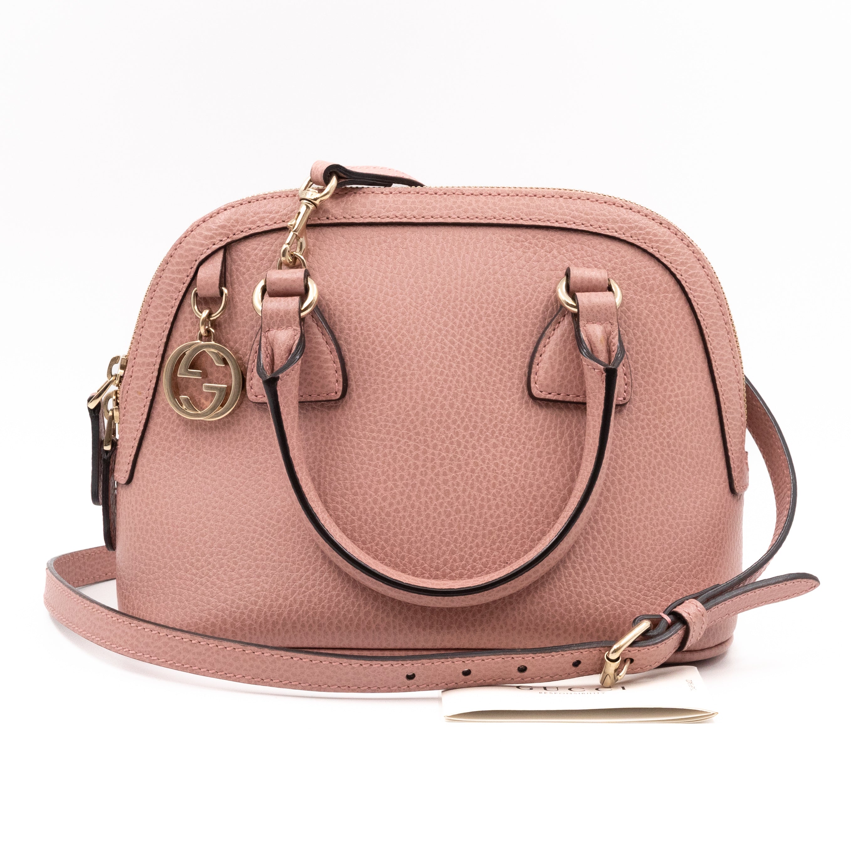 Dome Small Pink Leather