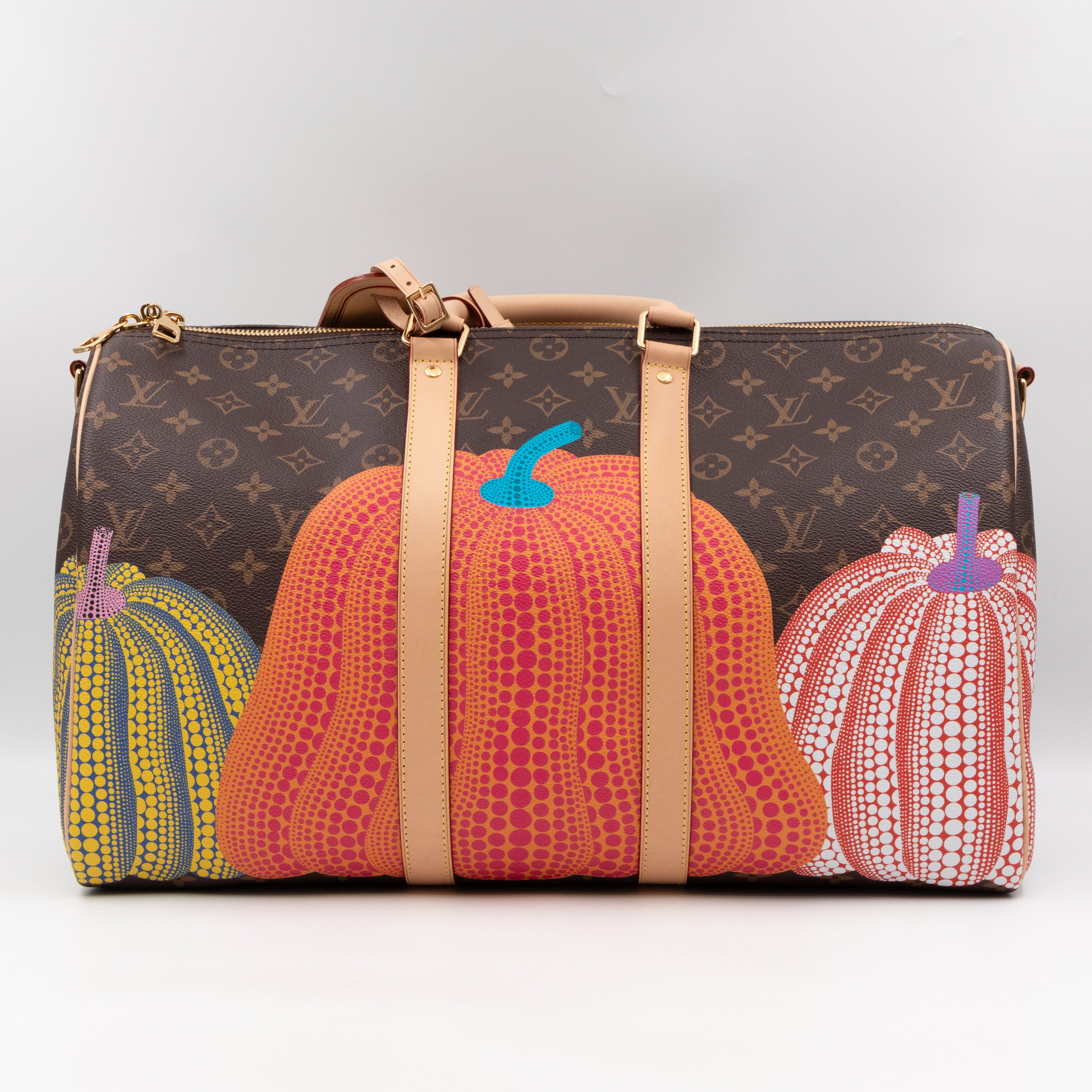 Keepall 45 Bandouliere LV x YK Monogram Pumpkin